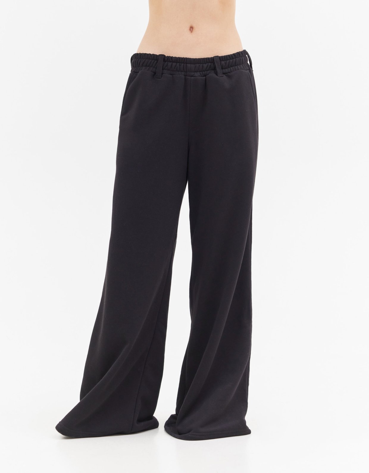 Sunset go Ivy wide track pants black