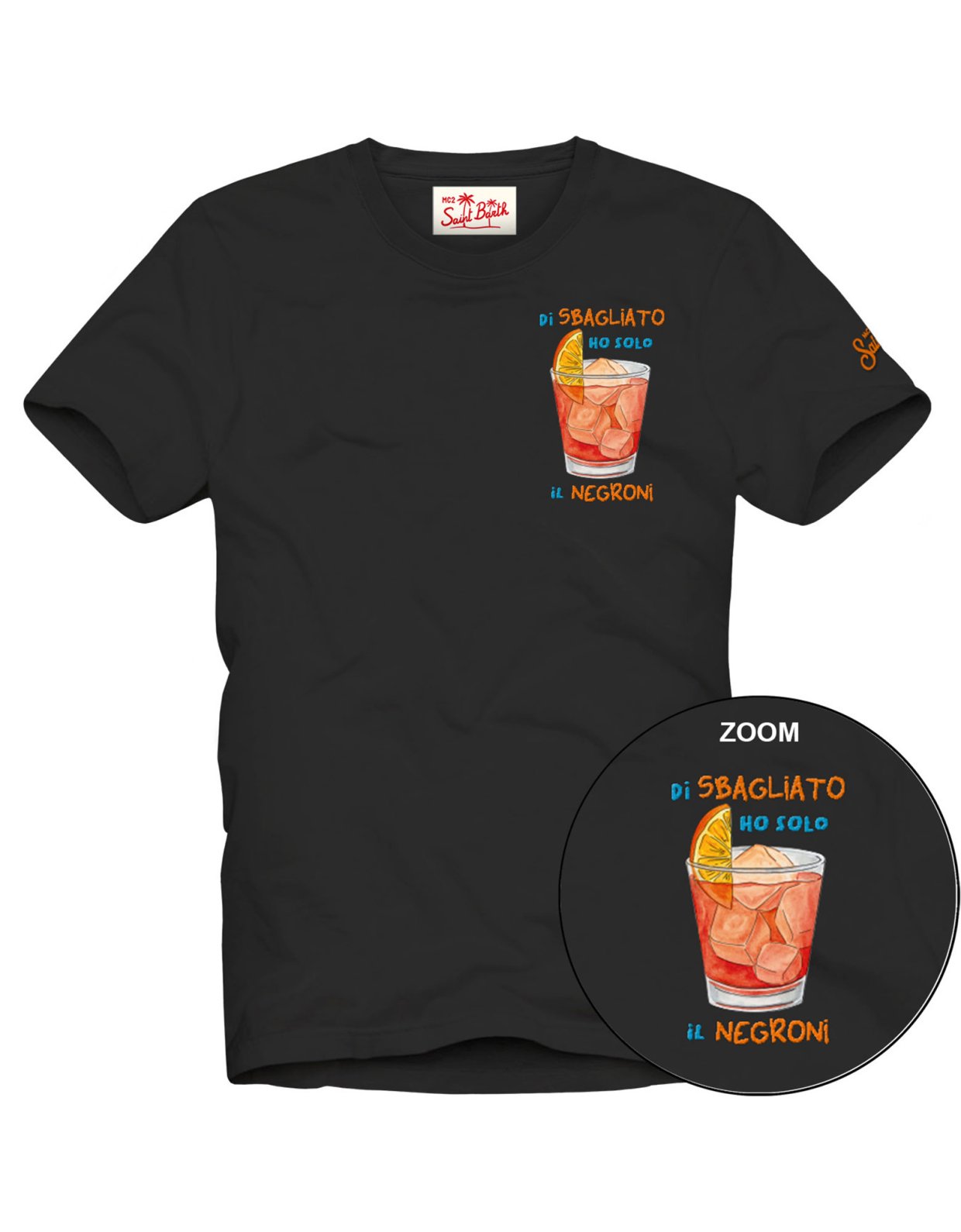 MC2 Saint Barth Cotton t-shirt with sbagliato embroidery