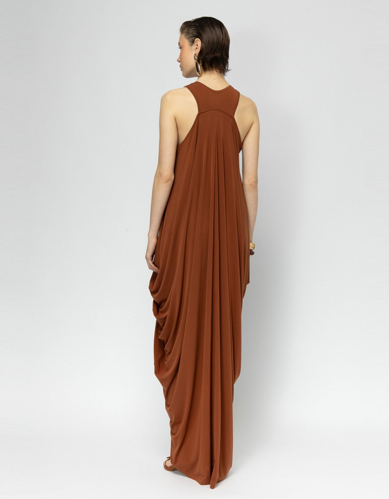 Mallory the label Tamaris drapped dress brown