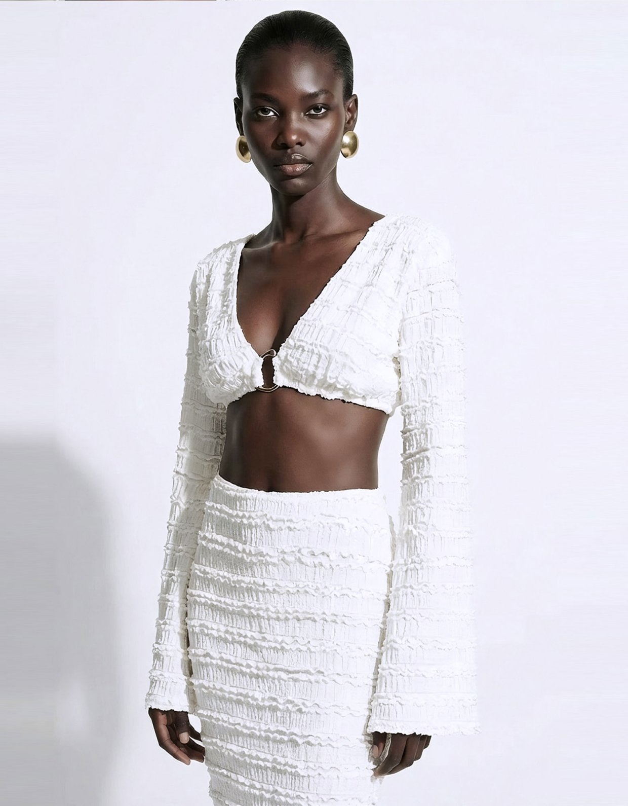 Mallory the label Sunrise skirt white
