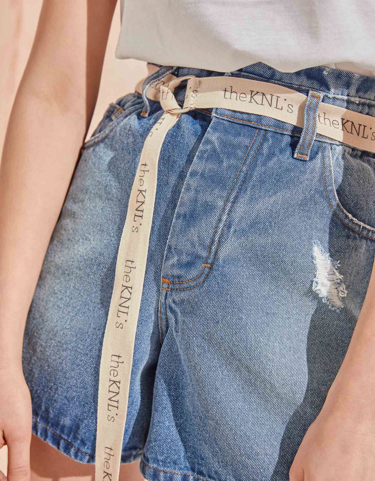 The Knl's Hitch jean shorts med blue