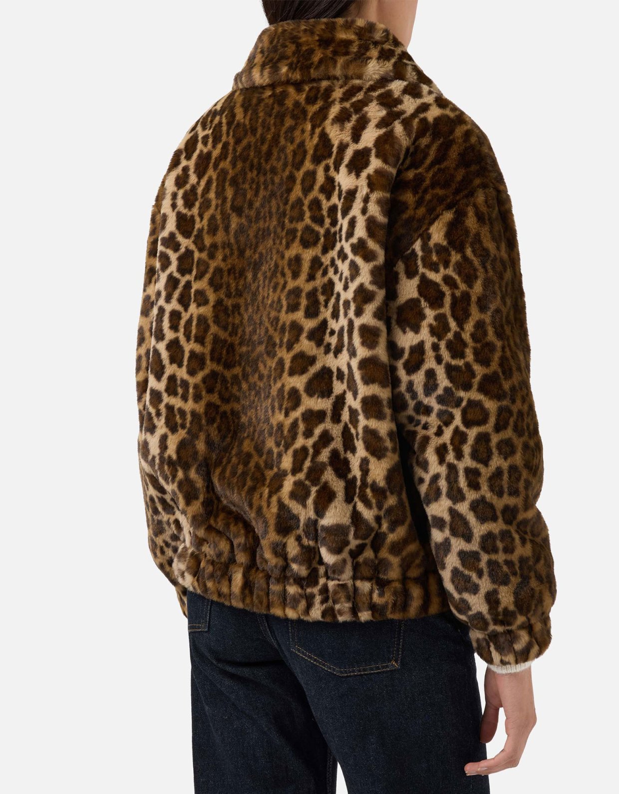 MC2 Saint Barth Aveline faux-fur jacket with leopard print