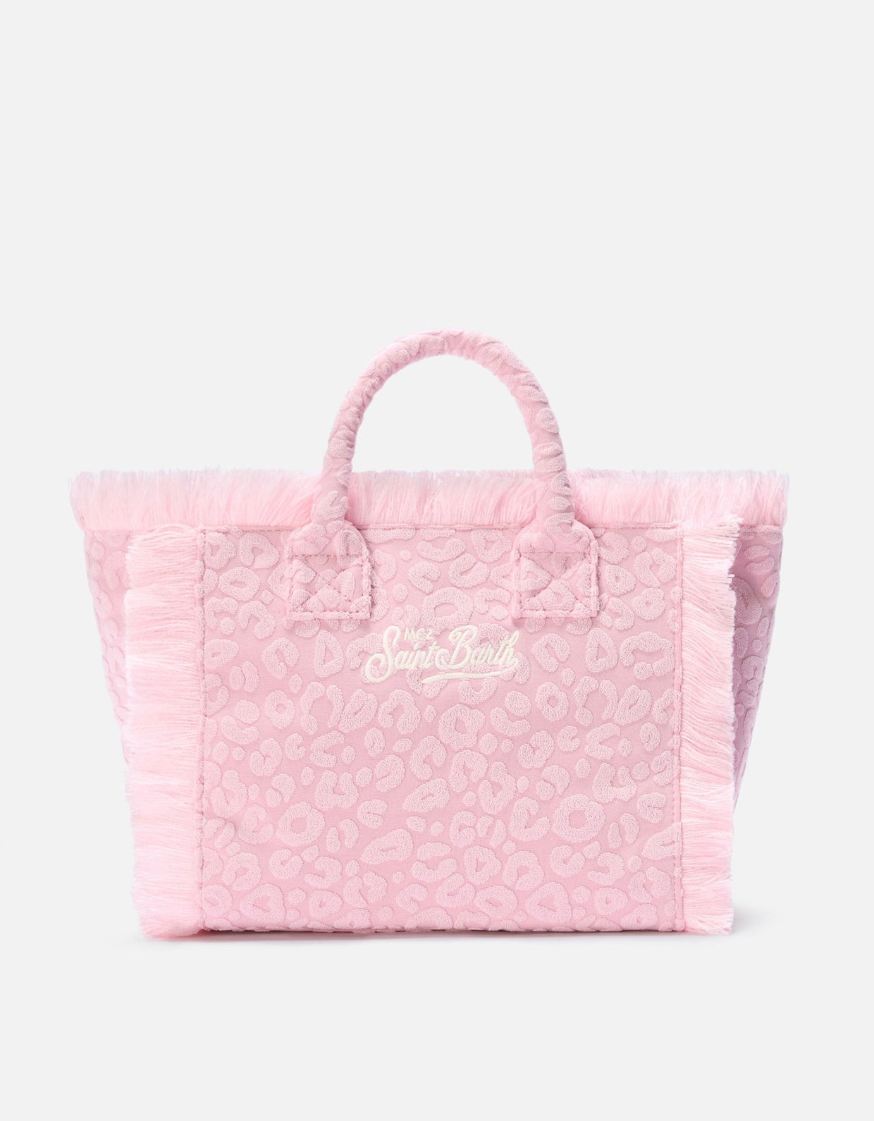 MC2 Saint Barth Terry effect Colette bag with raised leopard pattern
