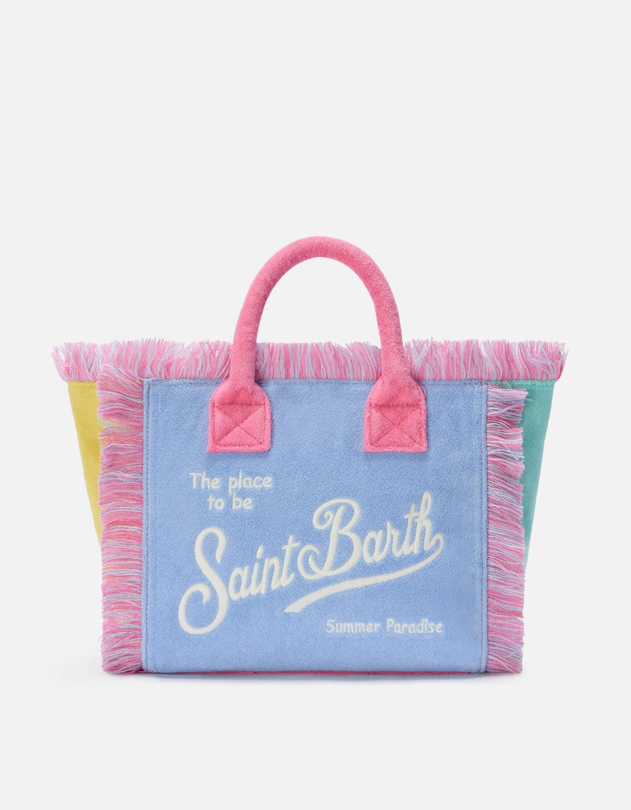 MC2 Saint Barth Colette terry effect multicolor color block bag