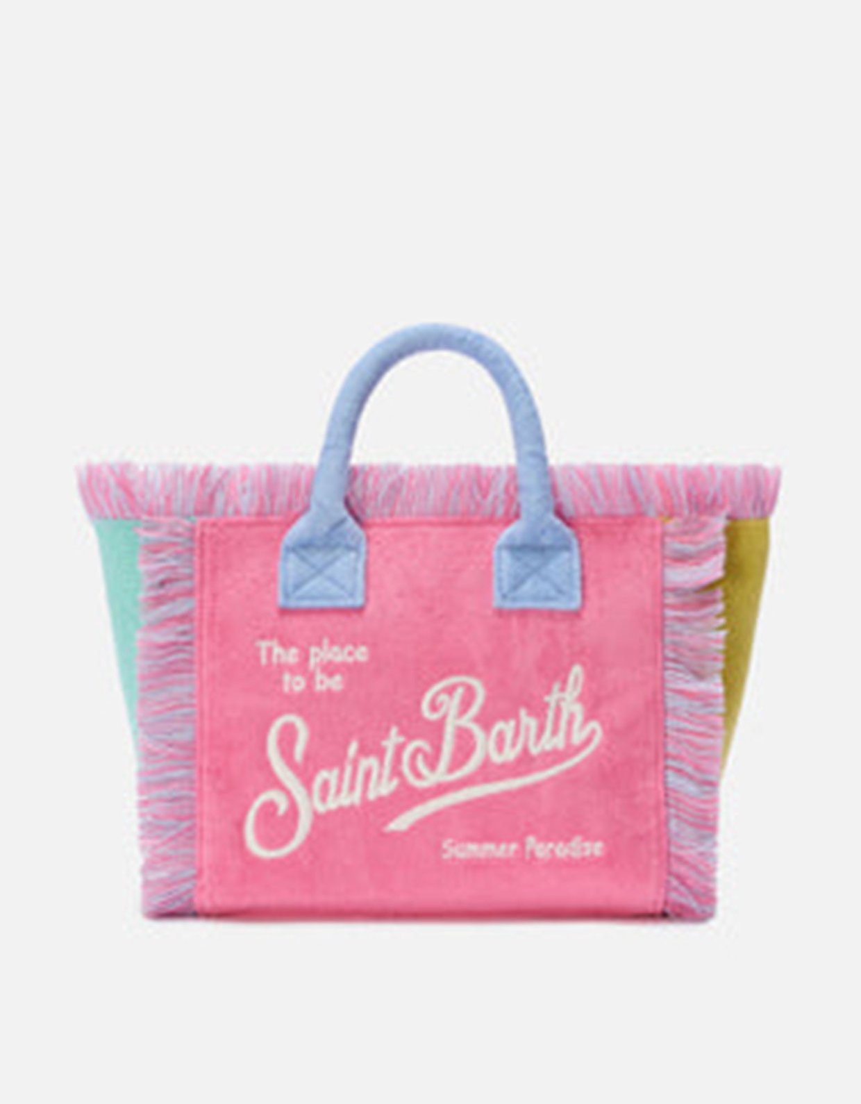 MC2 Saint Barth Colette terry effect multicolor color block bag