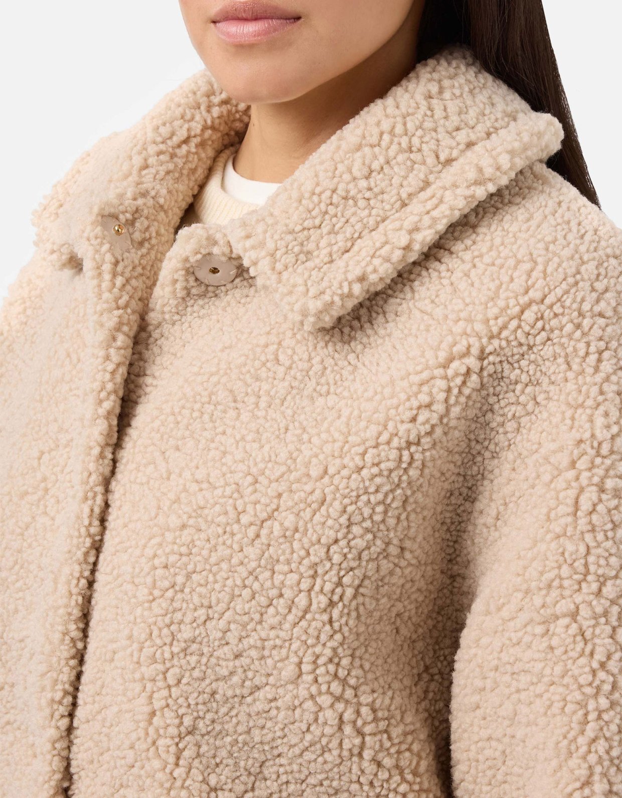 MC2 Saint Barth Jeanne teddy bomber with back patch