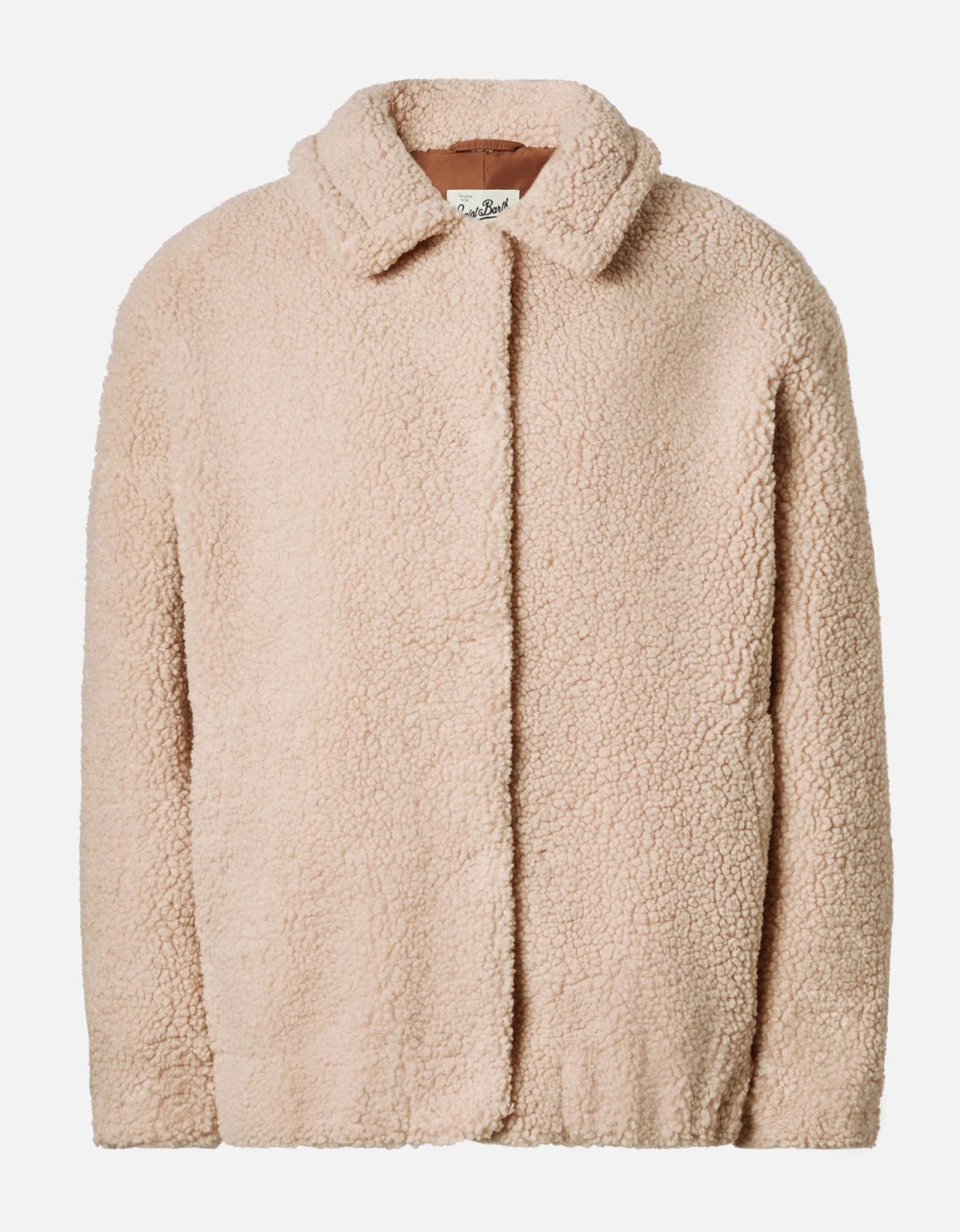 MC2 Saint Barth Jeanne teddy bomber with back patch