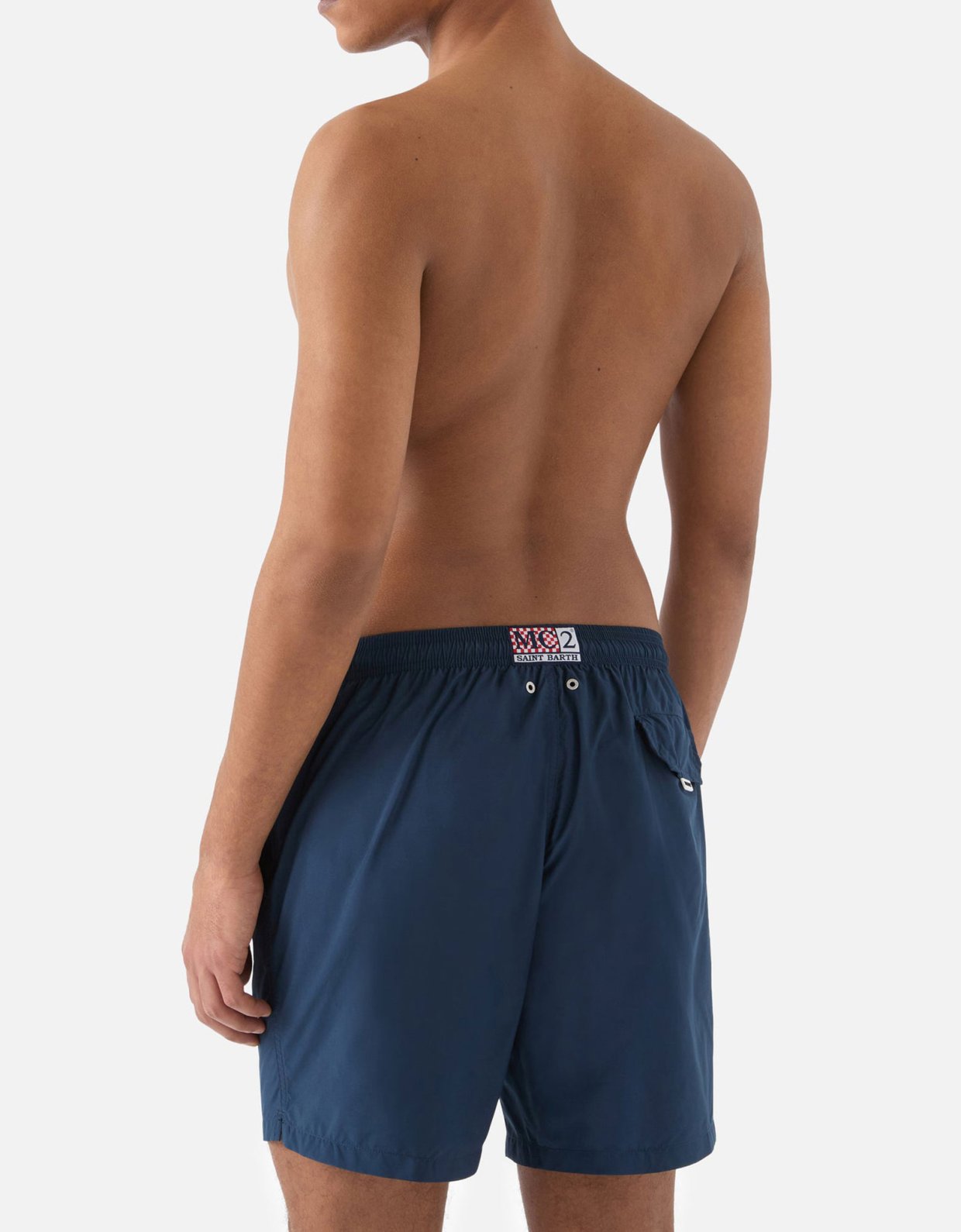 MC2 Saint Barth Lighting pantone swim shorts in solid dark blue