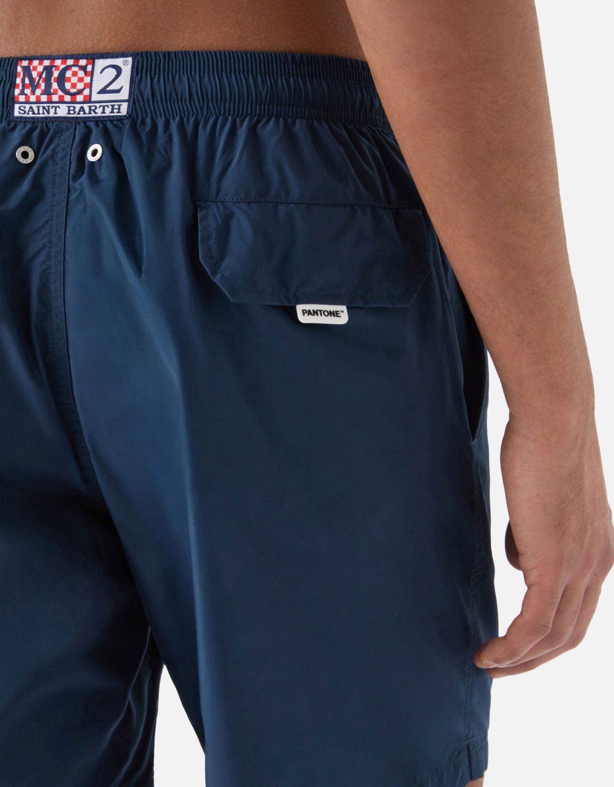 MC2 Saint Barth Lighting pantone swim shorts in solid dark blue