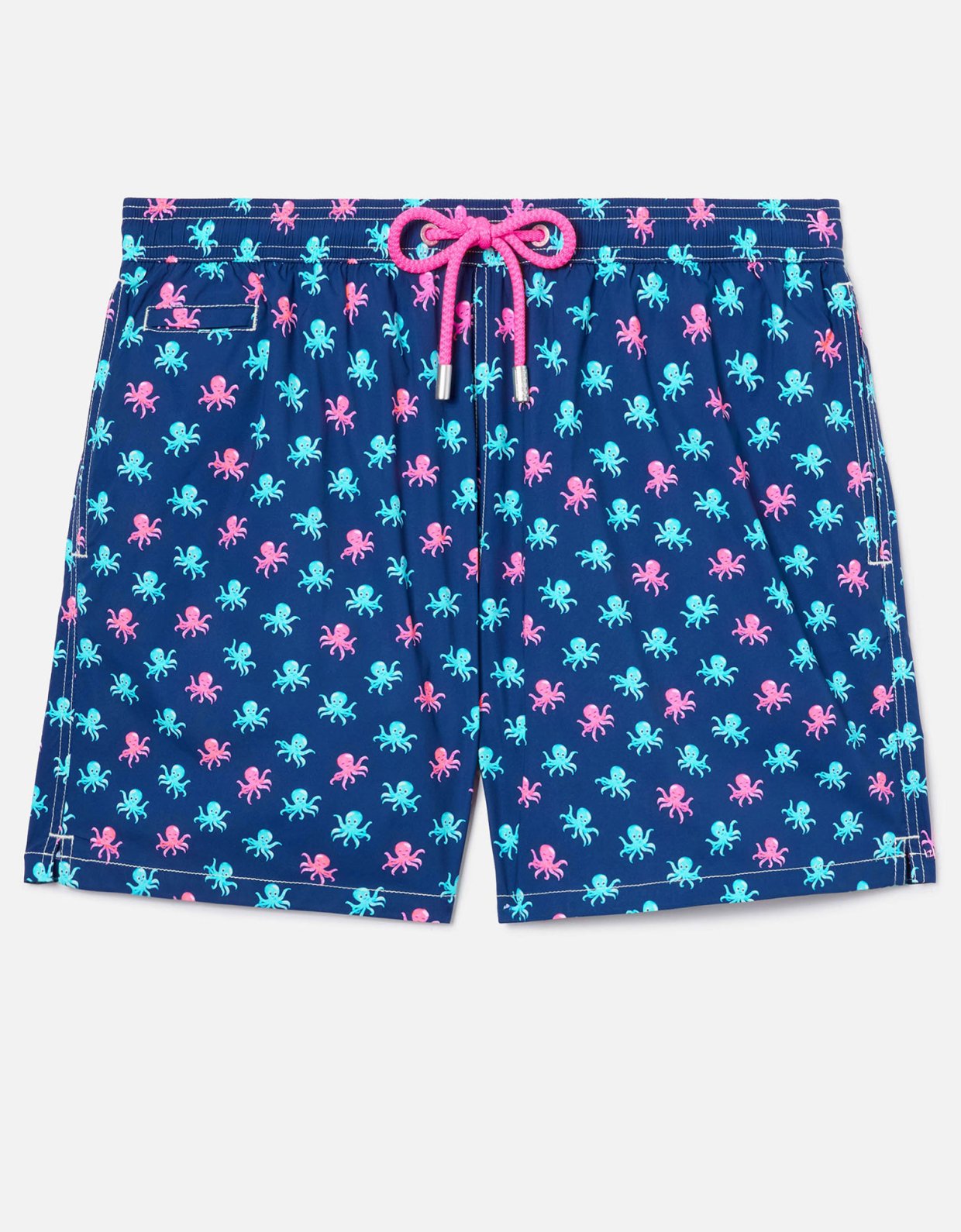 MC2 Saint Barth Navy blue lighting micro swim shorts with all-over octopus print