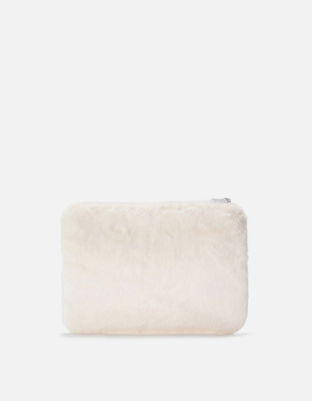 MC2 Saint Barth Pareasy pouch in white faux fur