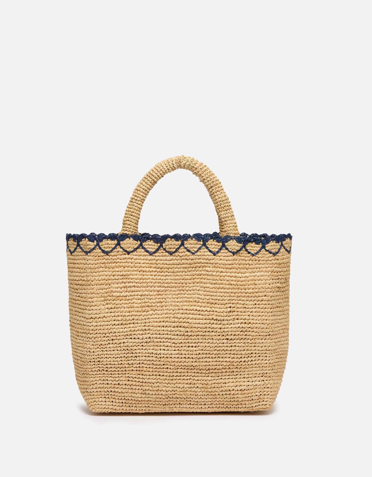 MC2 Saint Barth Beige raffia mid beach bag with cotton pouch and heart border