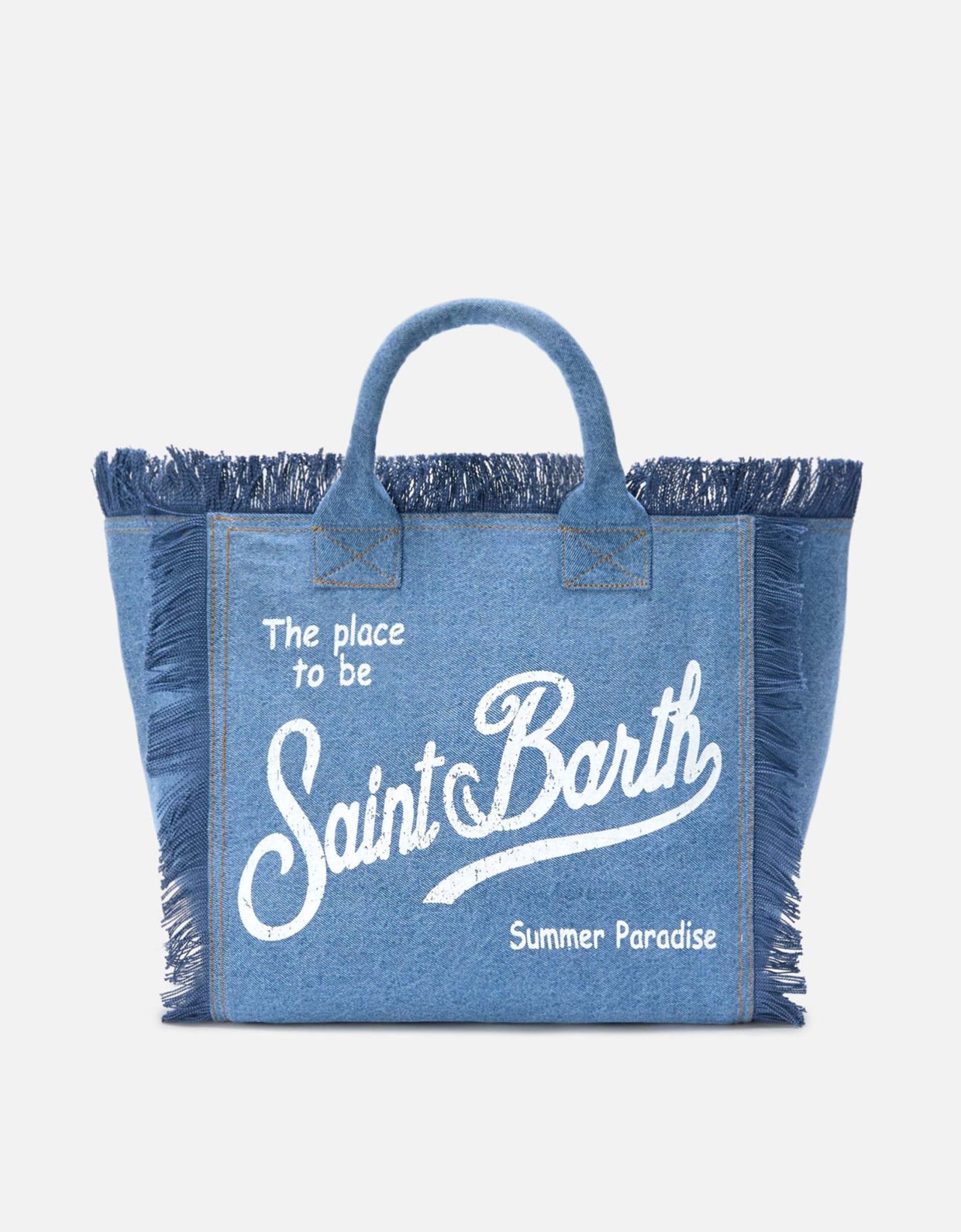 MC2 Saint Barth Medium wash denim vanity regular bag