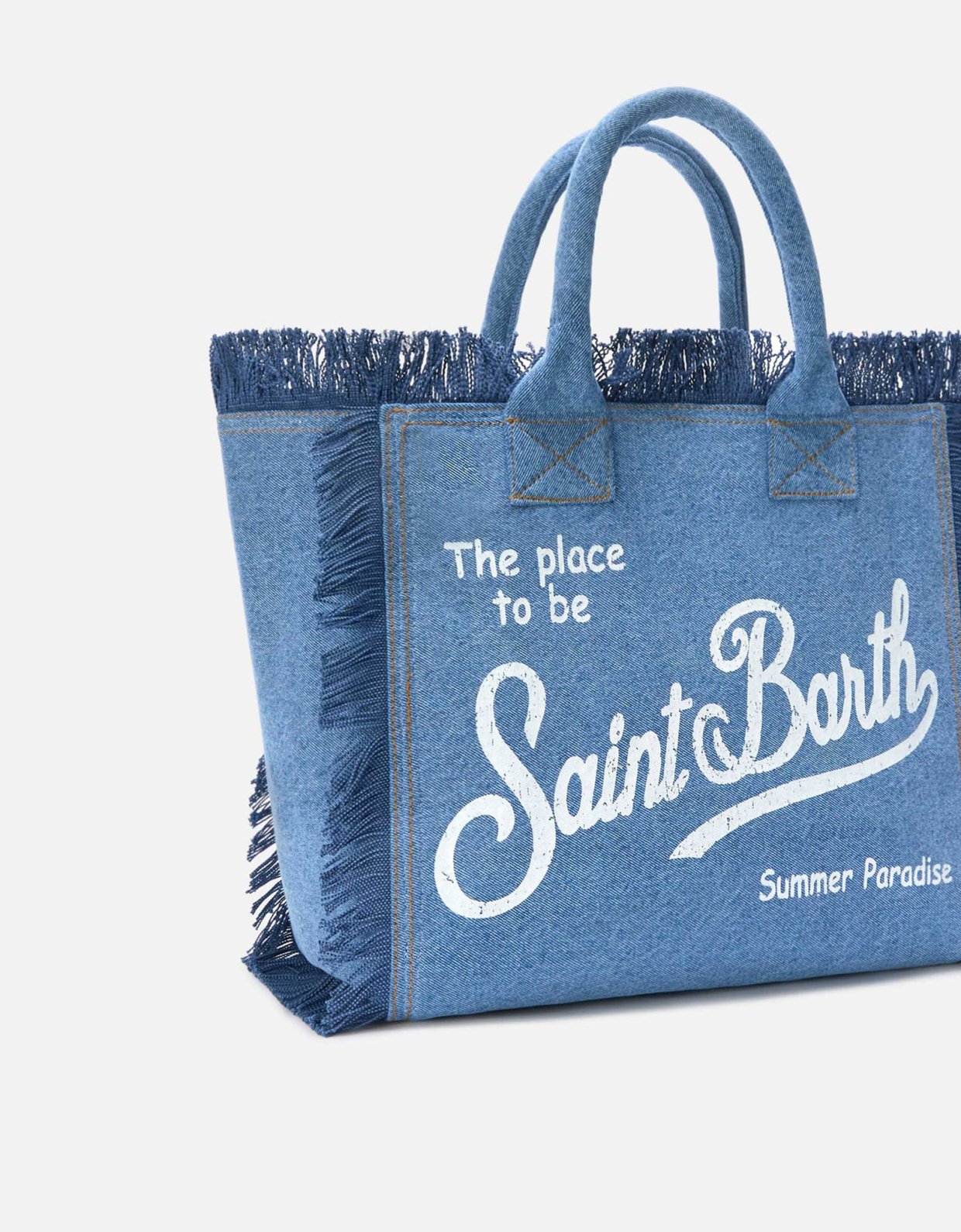 MC2 Saint Barth Medium wash denim vanity regular bag