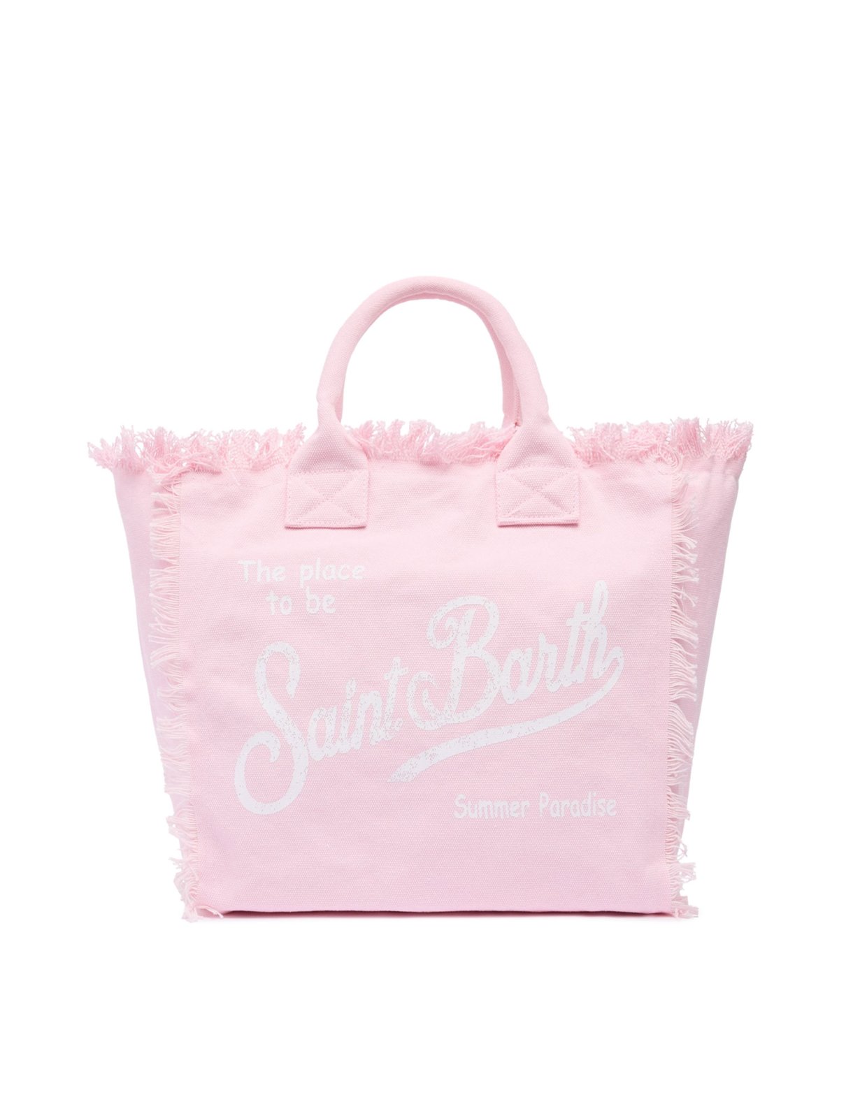 MC2 Saint Barth Vanity powder pink cotton canvas tote bag
