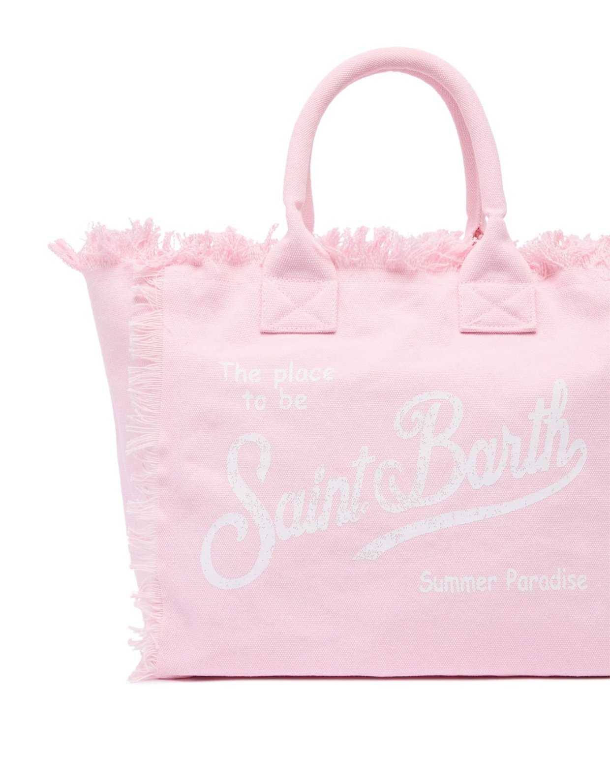 MC2 Saint Barth Vanity powder pink cotton canvas tote bag