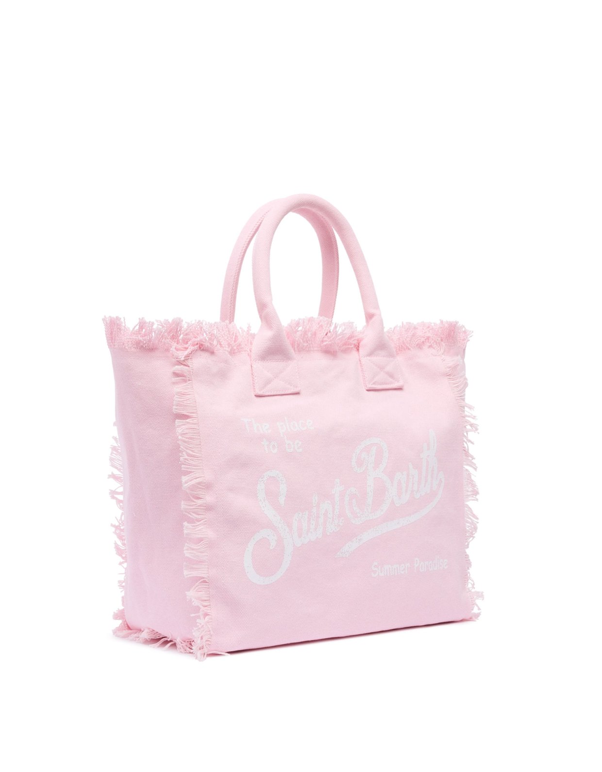 MC2 Saint Barth Vanity powder pink cotton canvas tote bag