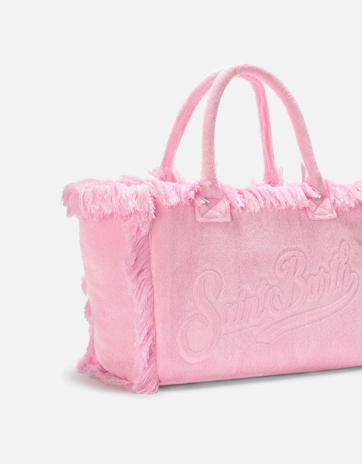 MC2 Saint Barth Pink solid color terry effect Vanity regular bag