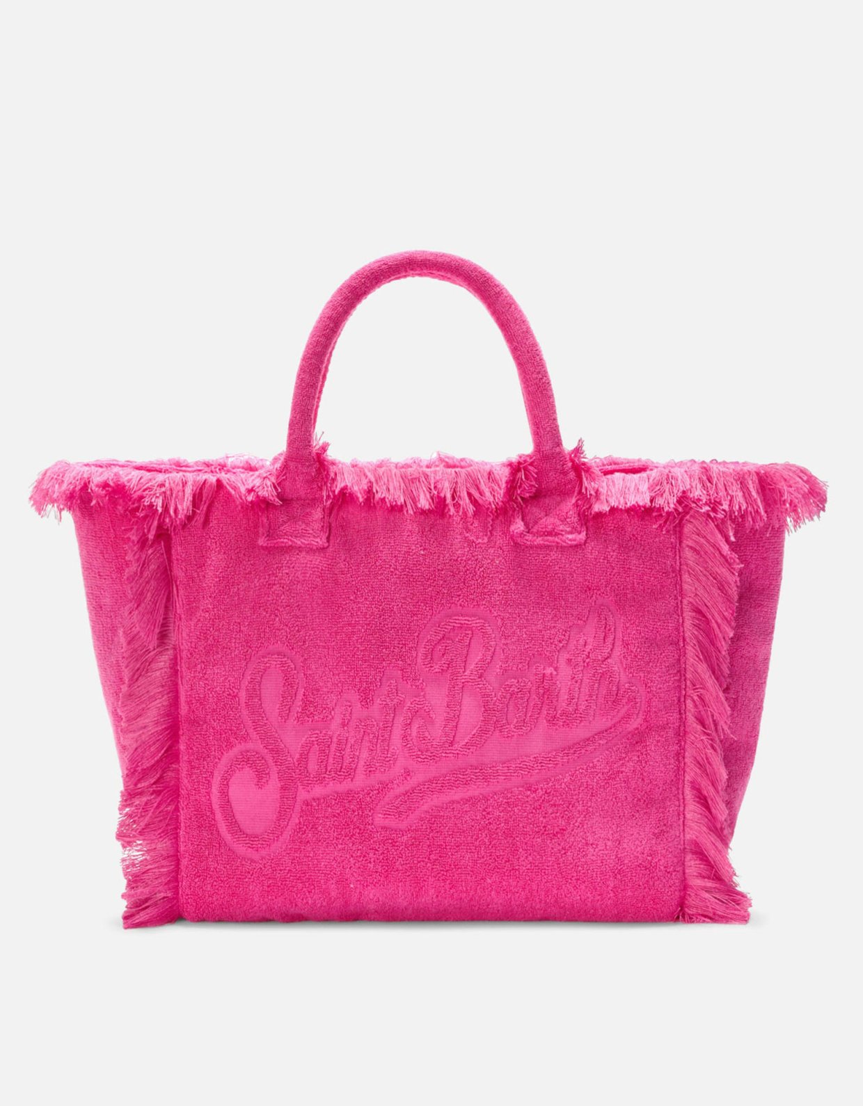 MC2 Saint Barth Fuchsia solid color terry effect Vanity regular bag