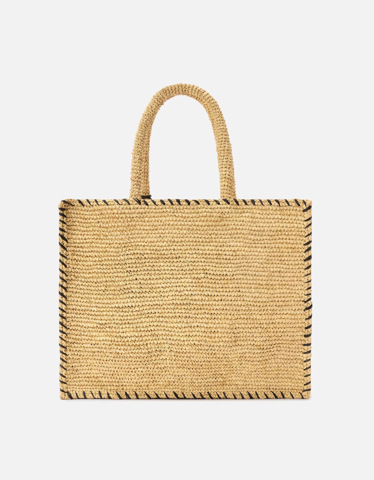 MC2 Saint Barth Regular Vanity raffia bag with black details