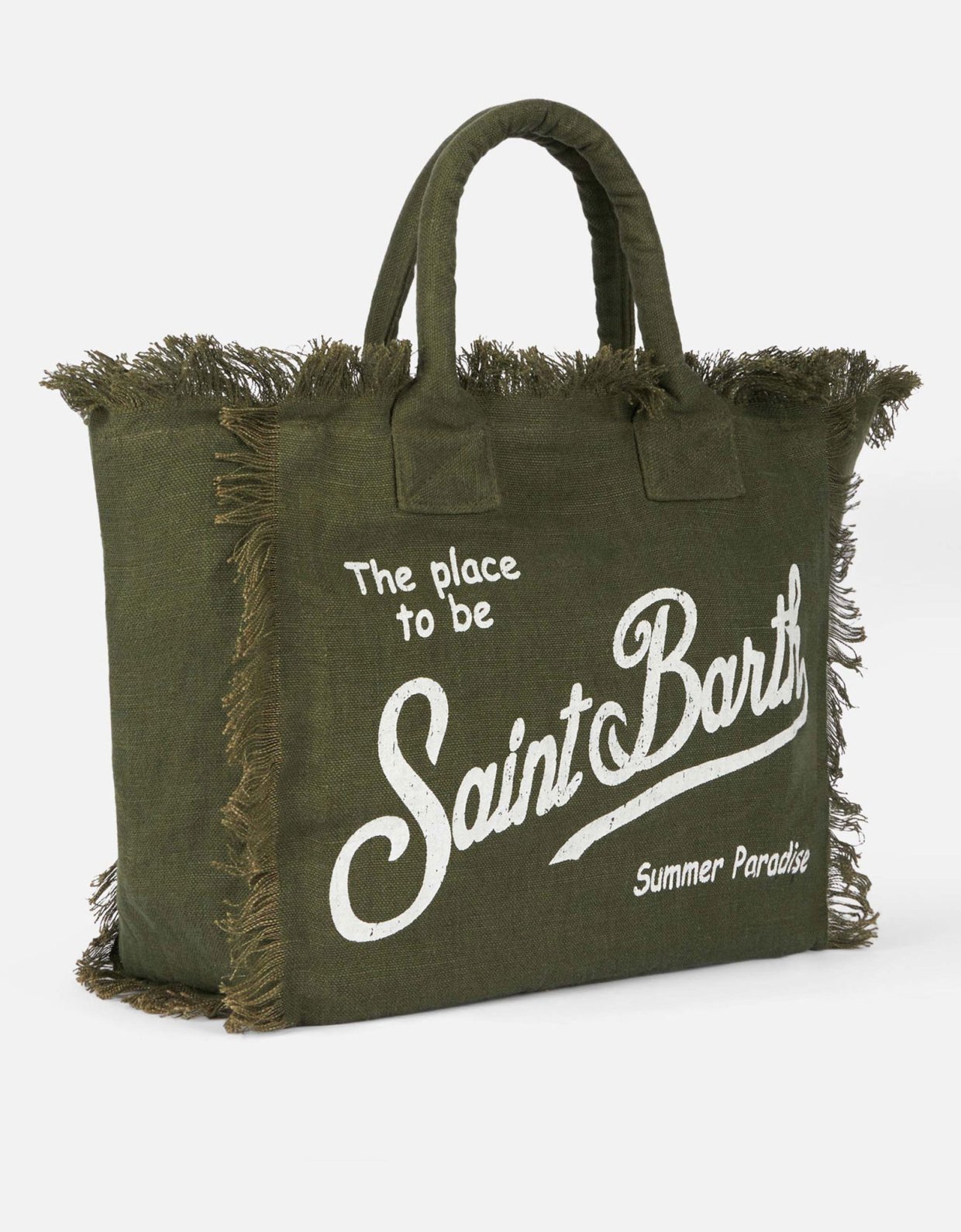 MC2 Saint Barth Vanity military cotton canvas tote bag
