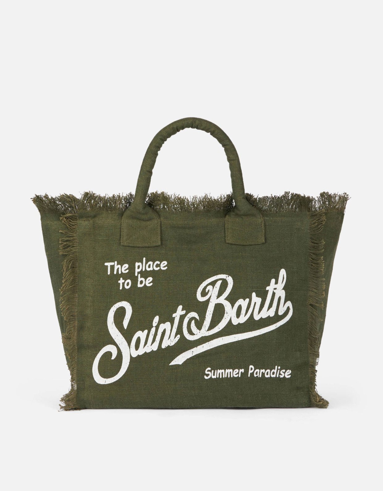 MC2 Saint Barth Vanity military cotton canvas tote bag