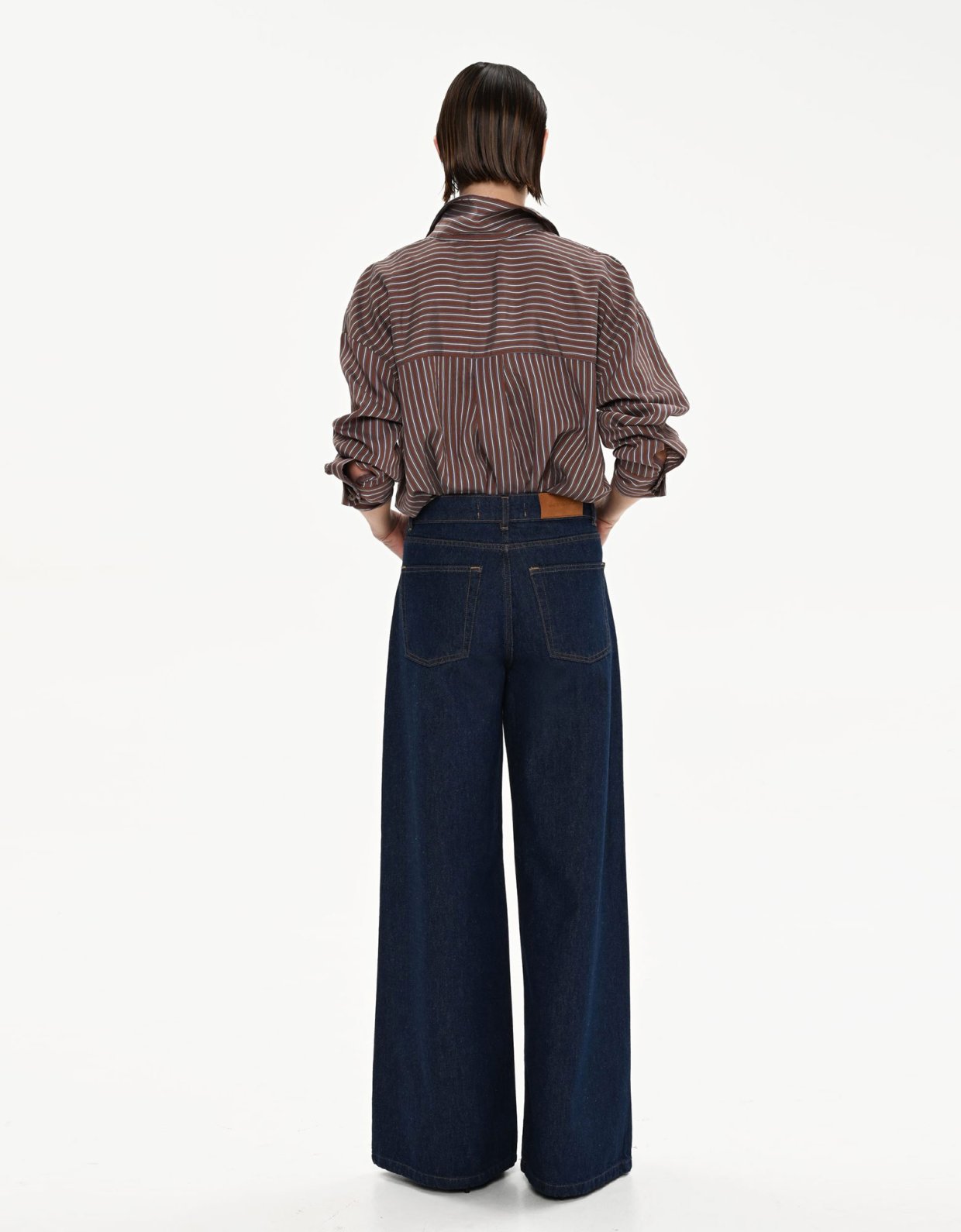 Sac Jeans Belen ocean blue wide leg denim pants
