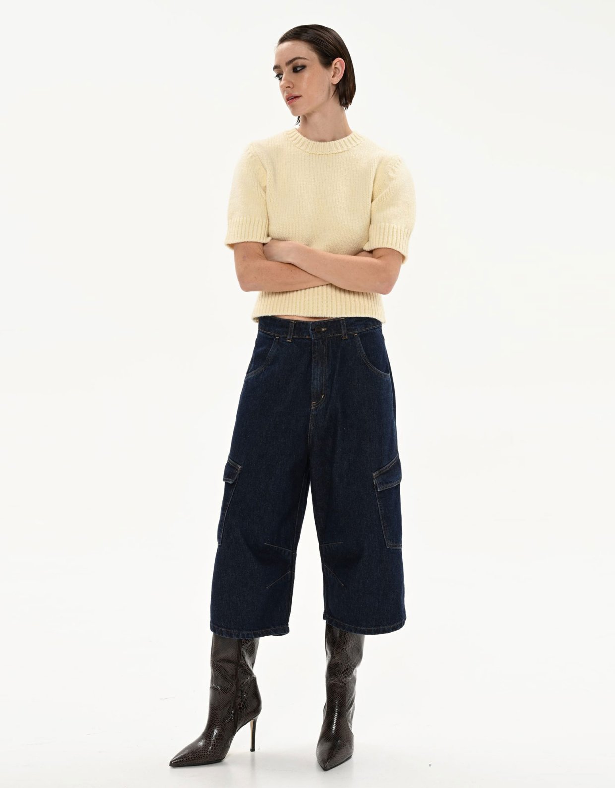 Sac Jeans Mars long bermuda ocean blue