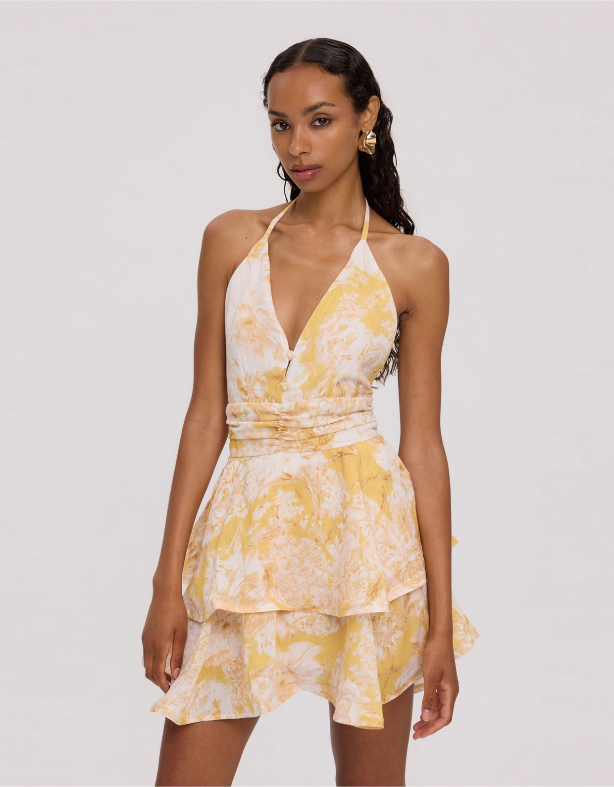 Ciel Concept Solene linen mini dress