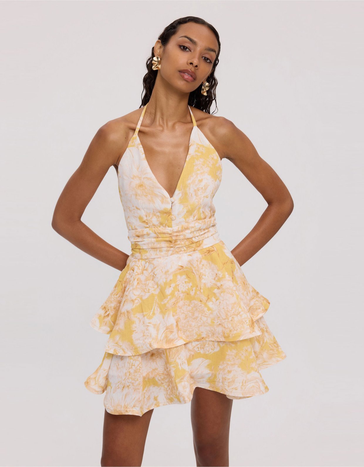 Ciel Concept Solene linen mini dress