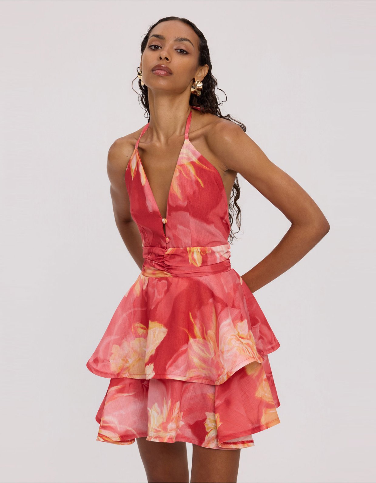 Ciel Concept Sunkissed linen mini dress