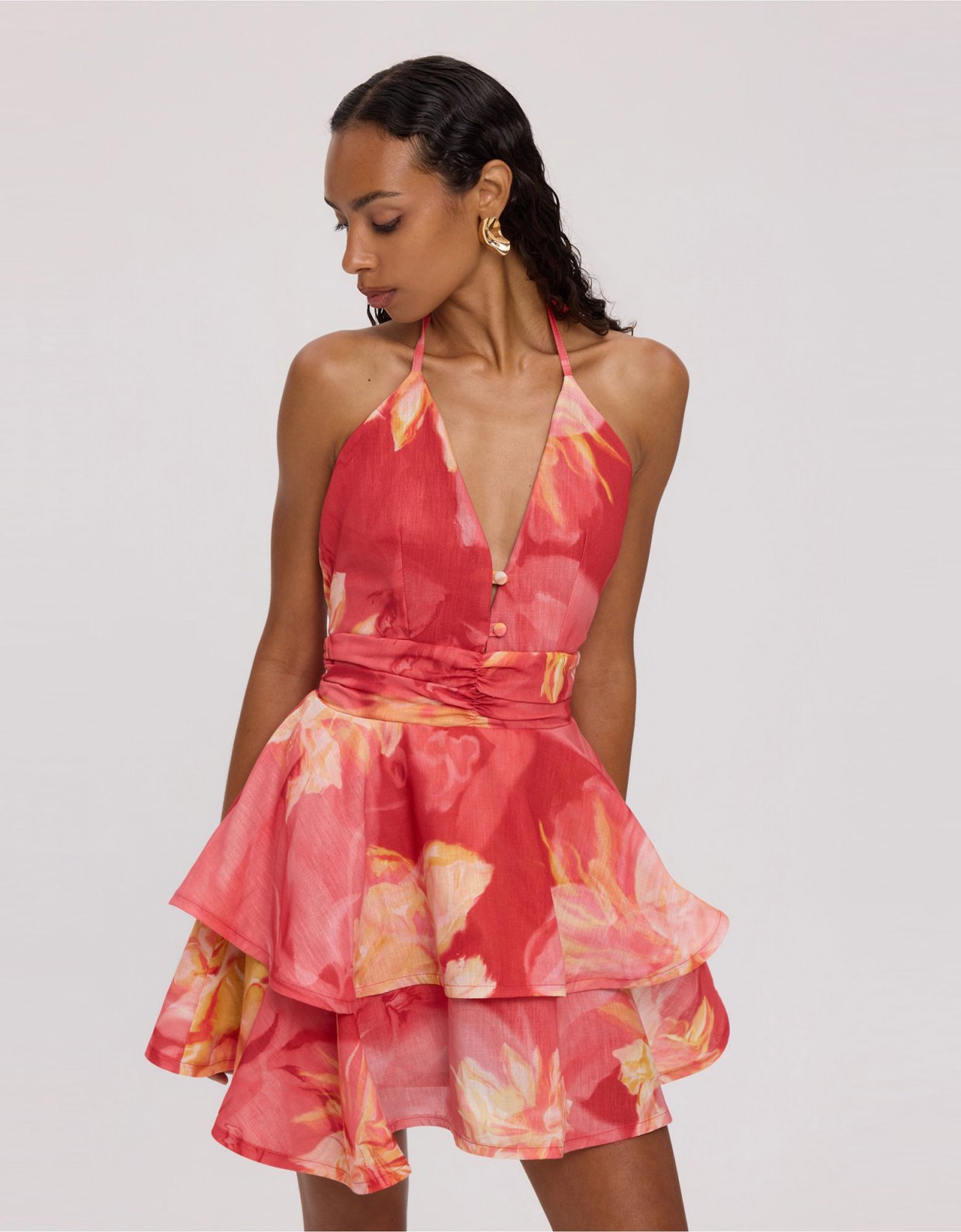 Ciel Concept Sunkissed linen mini dress