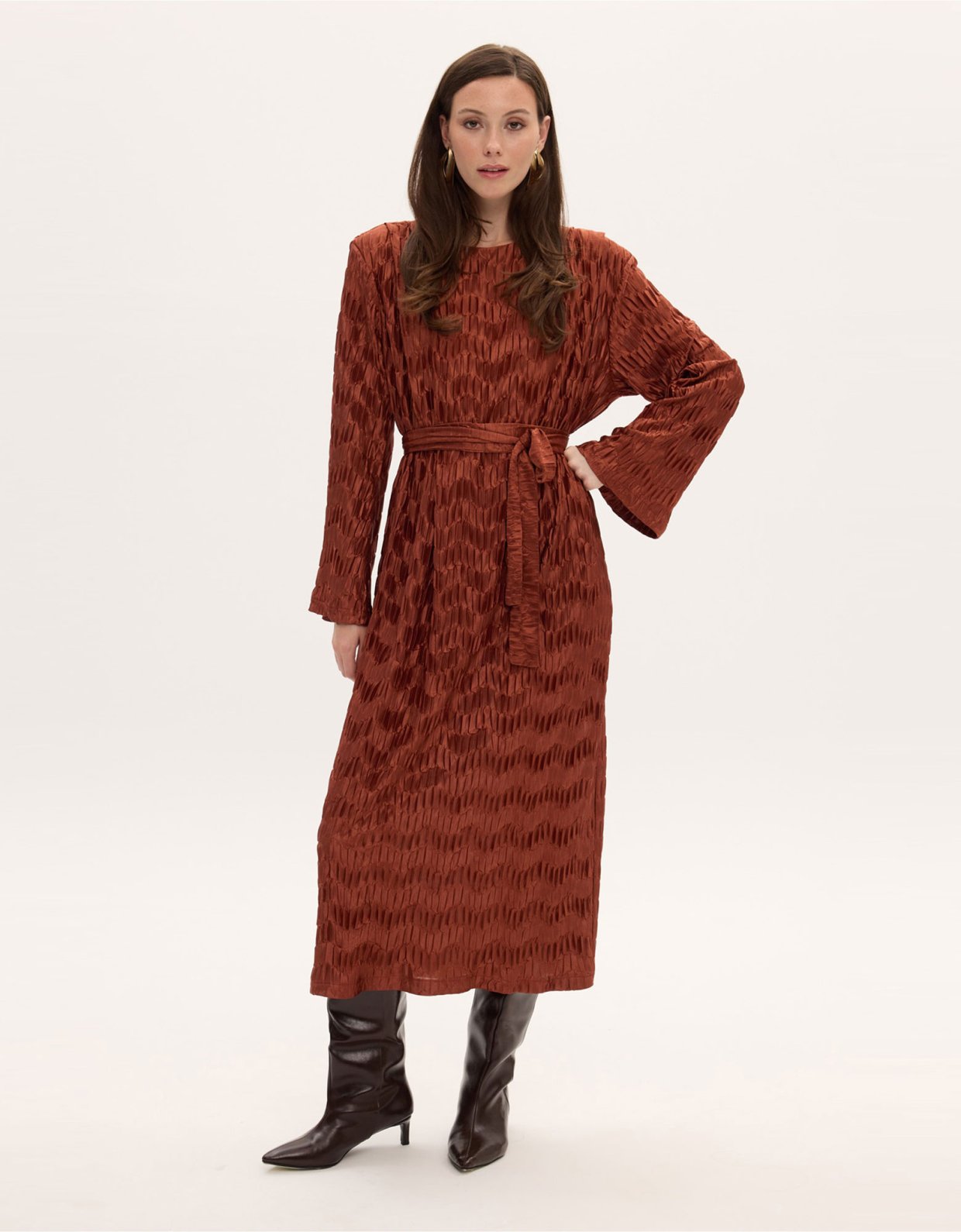 Ciel Concept Sophia midi plisse dress