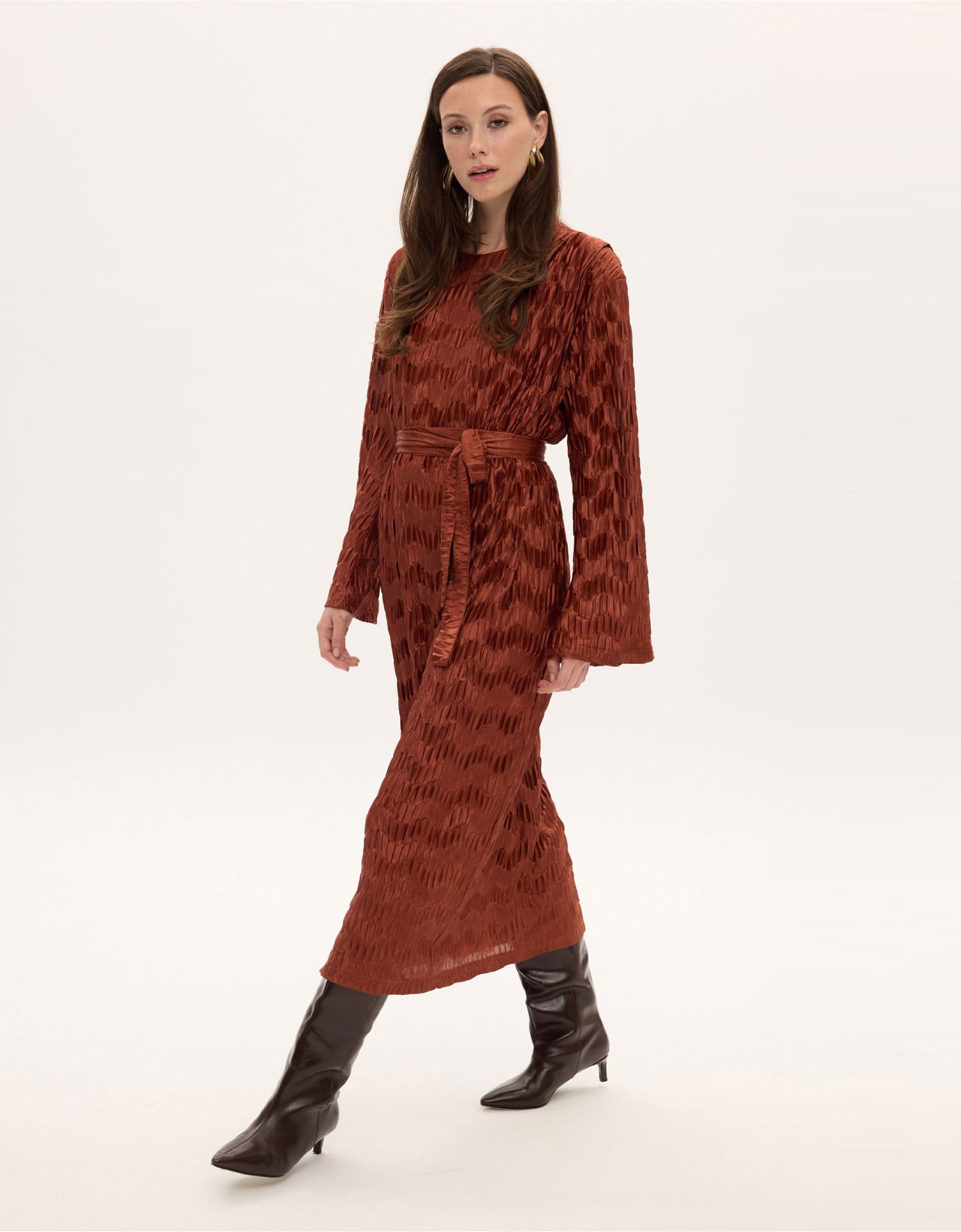 Ciel Concept Sophia midi plisse dress