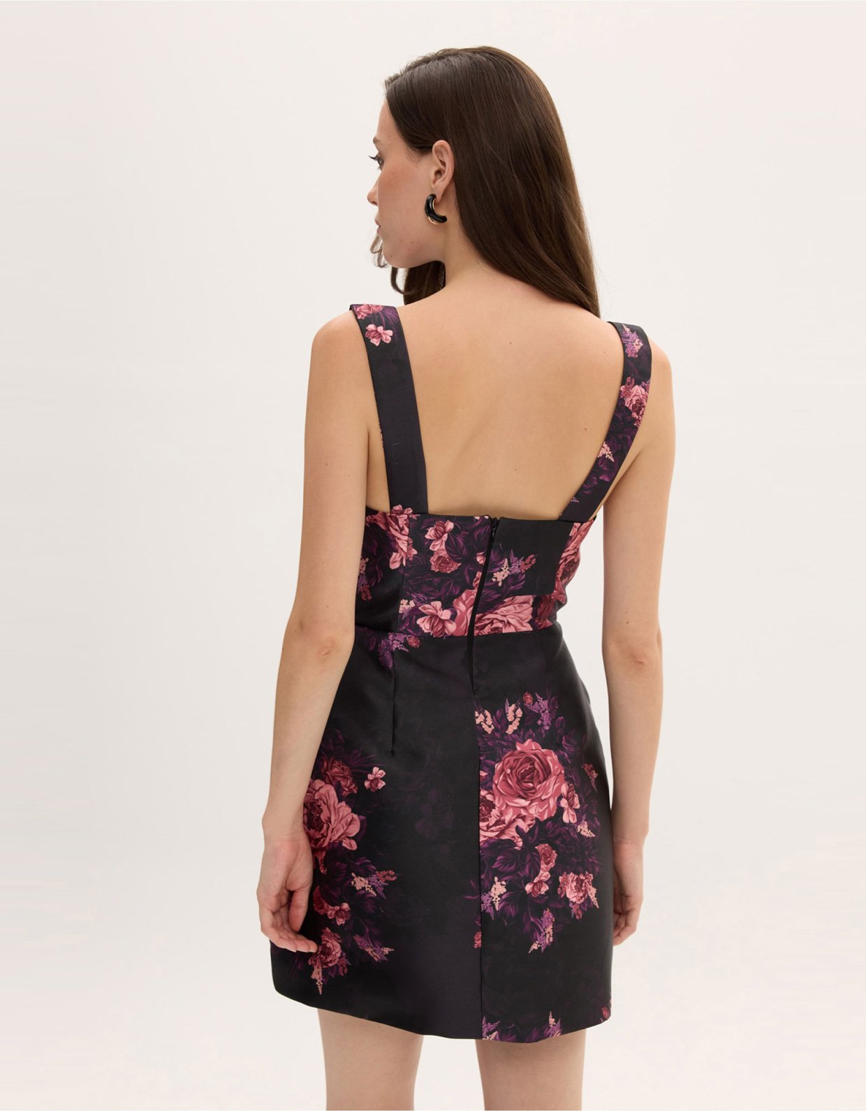 Ciel Concept Maya taffeta mini dress with cape