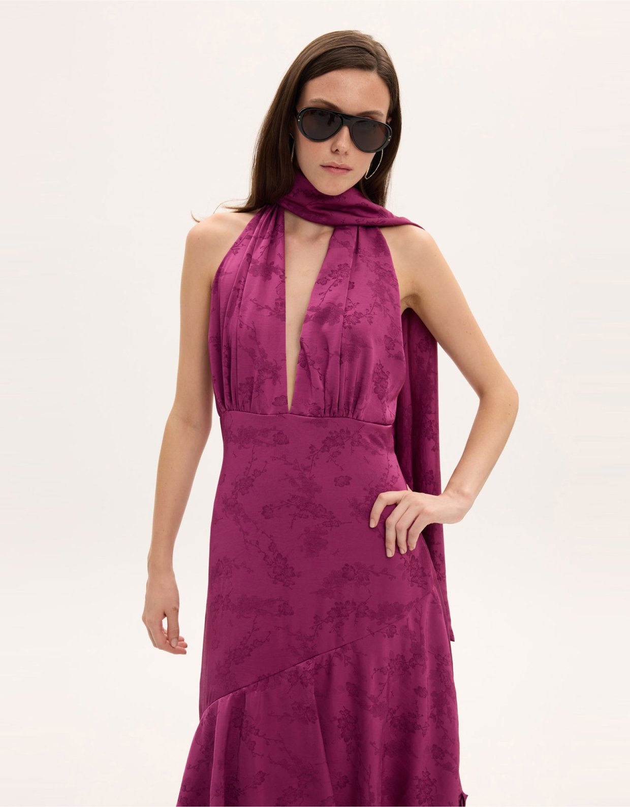Ciel Concept Blair magenta long dress