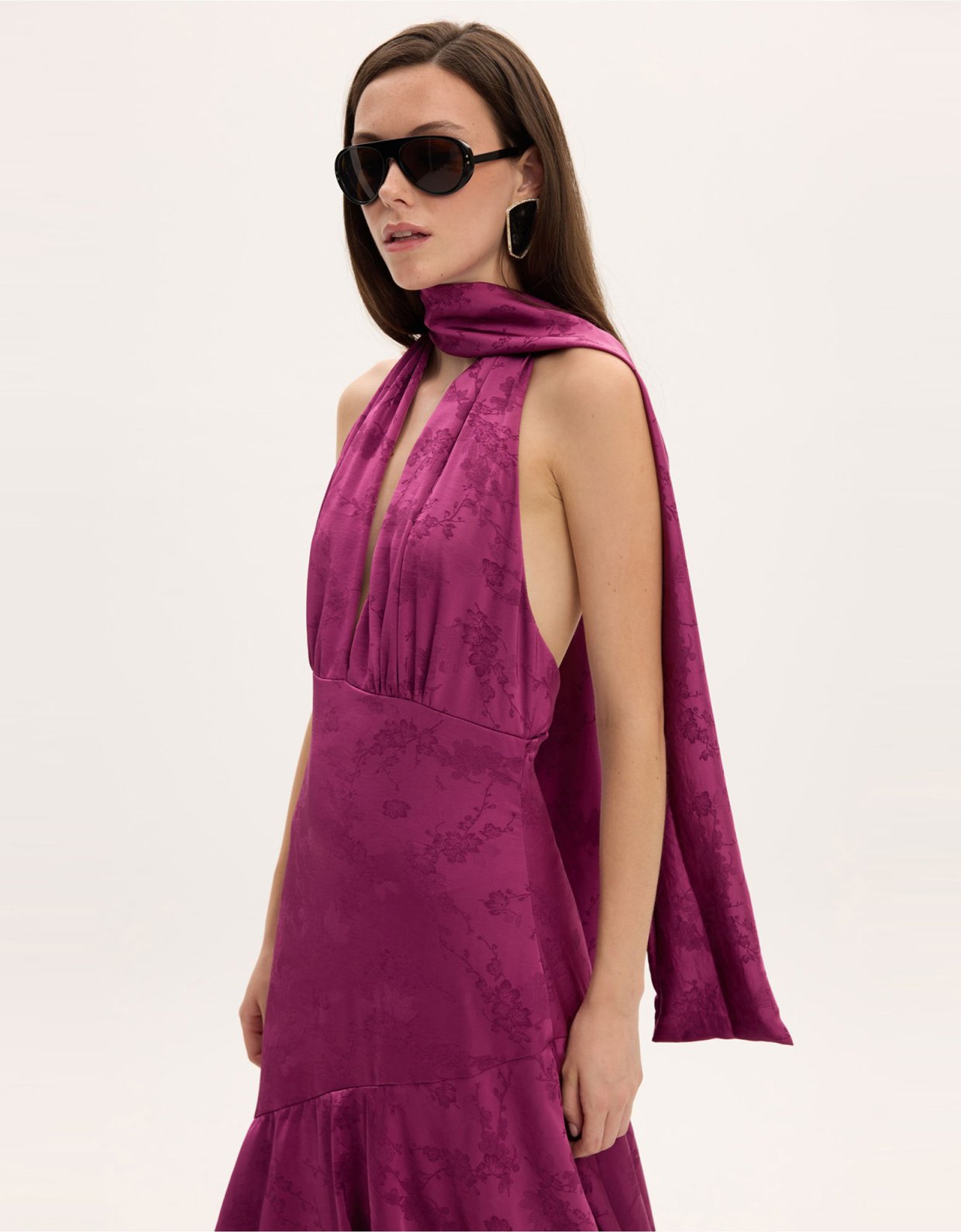 Ciel Concept Blair magenta long dress