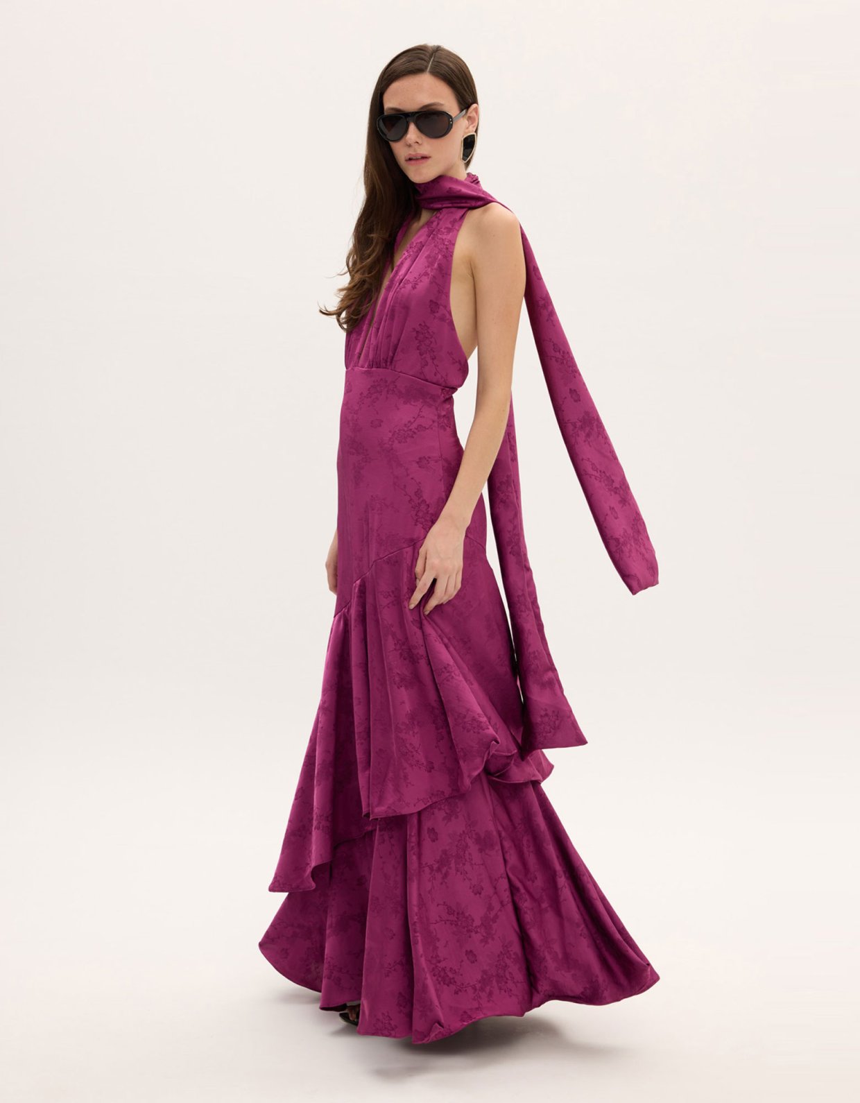 Ciel Concept Blair magenta long dress