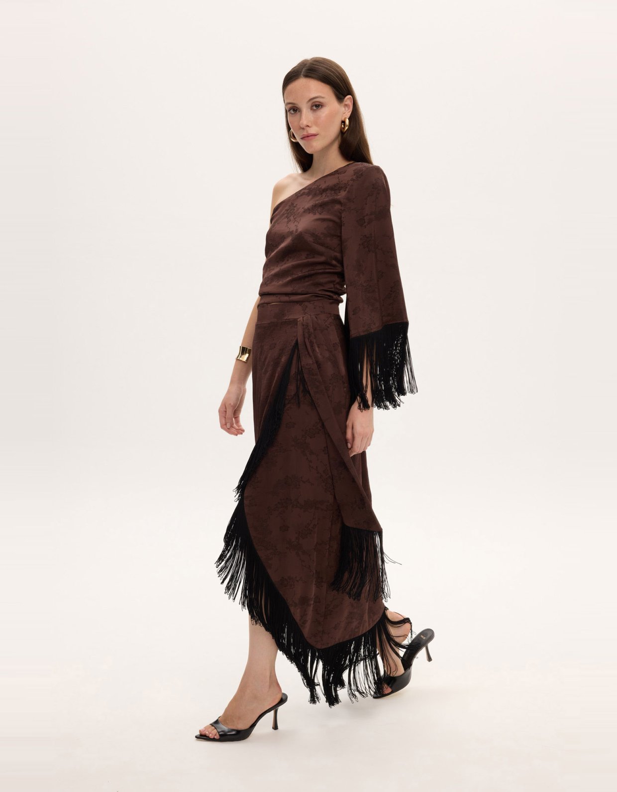 Ciel Concept Blair brown top with fringes