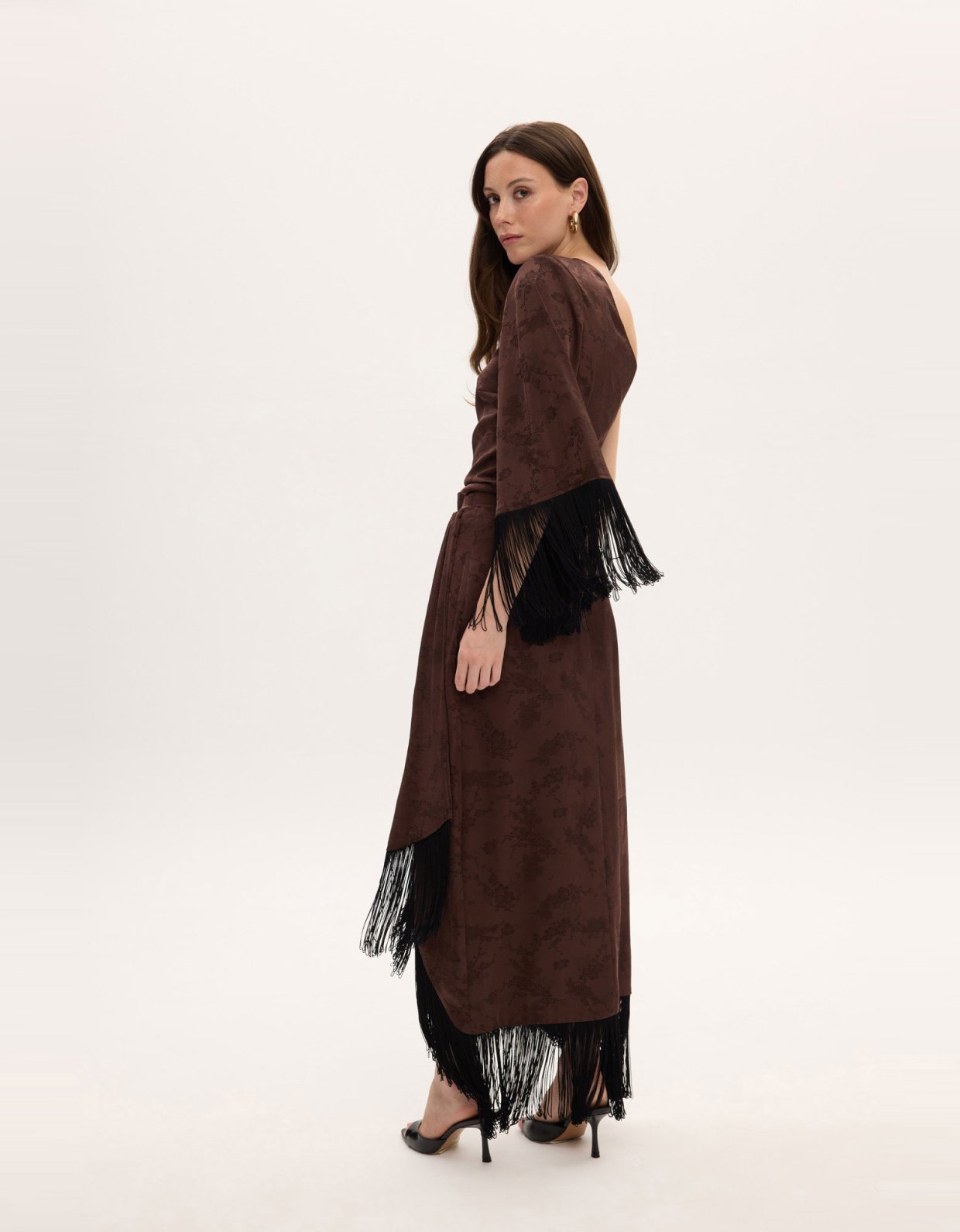 Ciel Concept Blair brown skirt with fringes