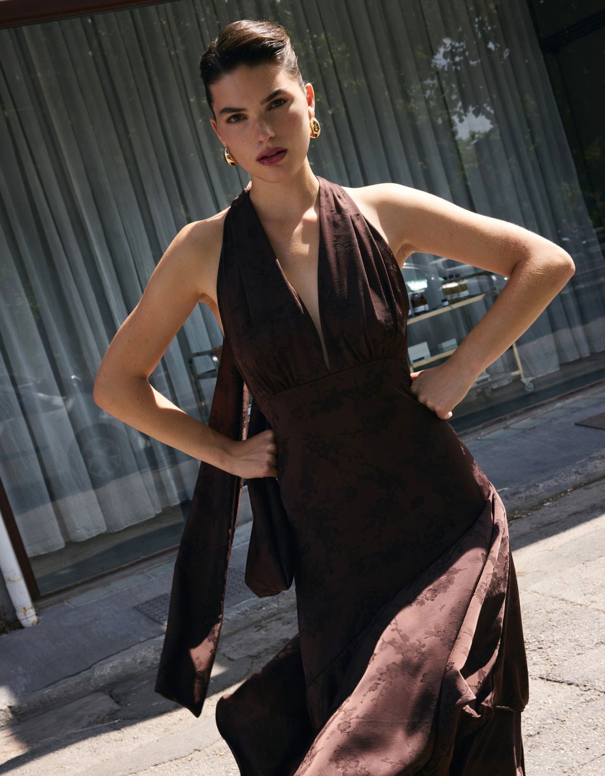 Ciel Concept Blair brown long dress