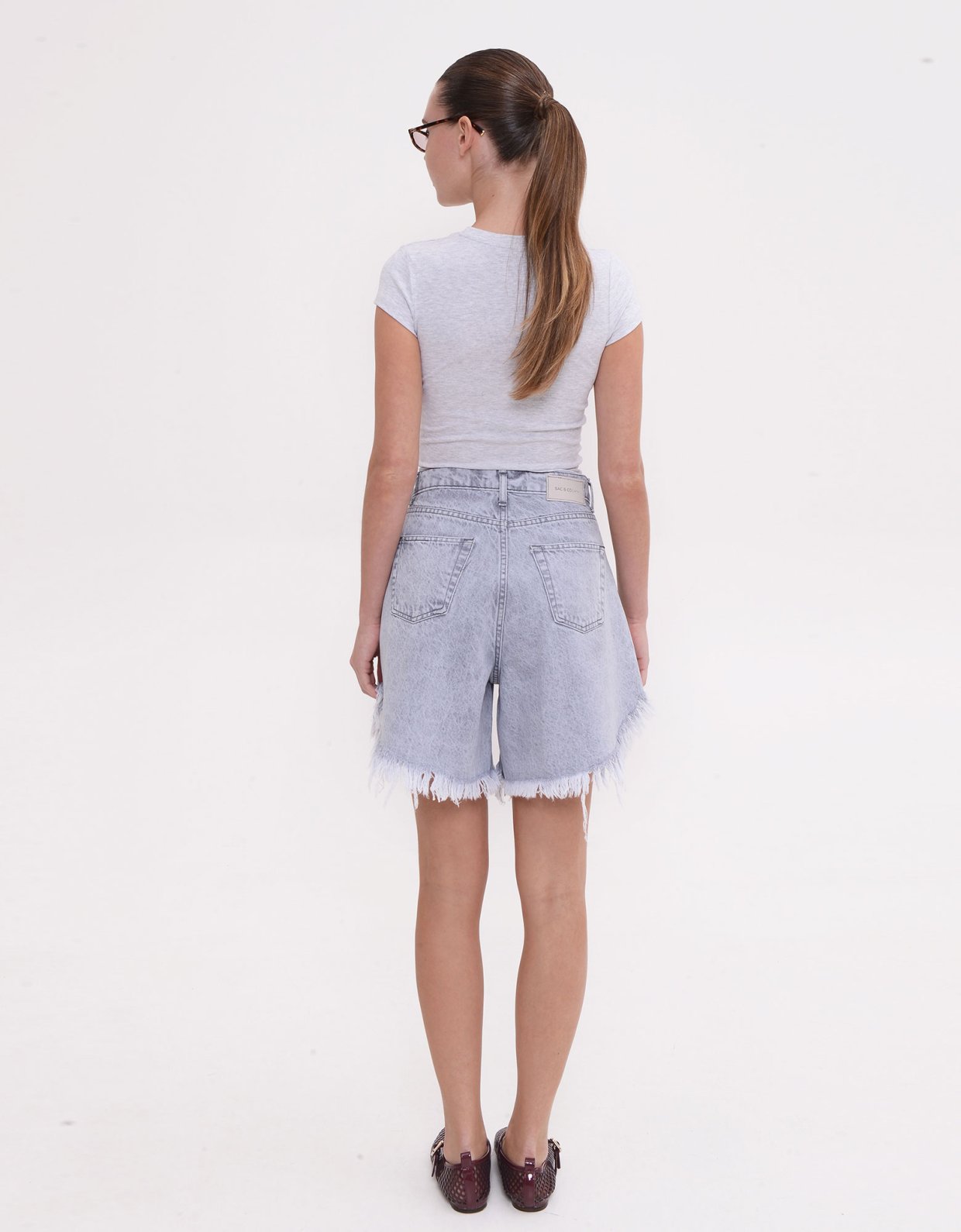 Sac Jeans Domna shorts platinum grey