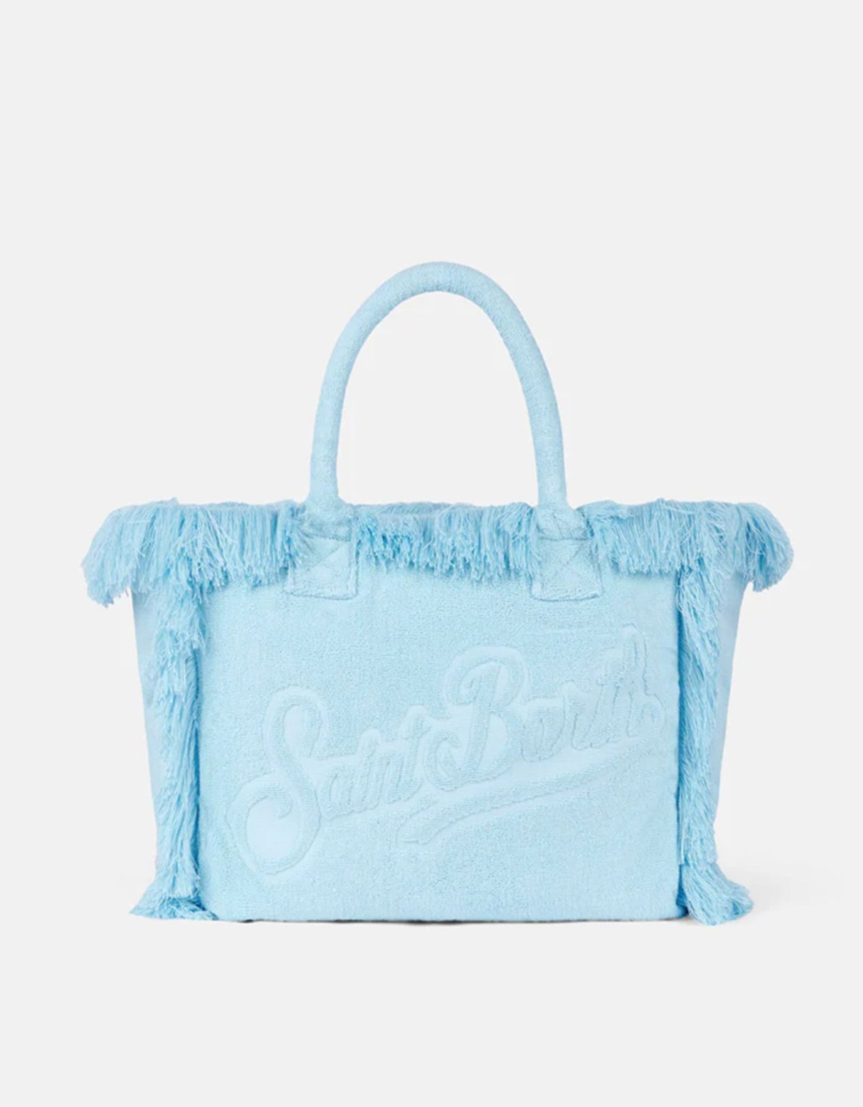 MC2 Saint Barth Vanity terry embossed bag light blue