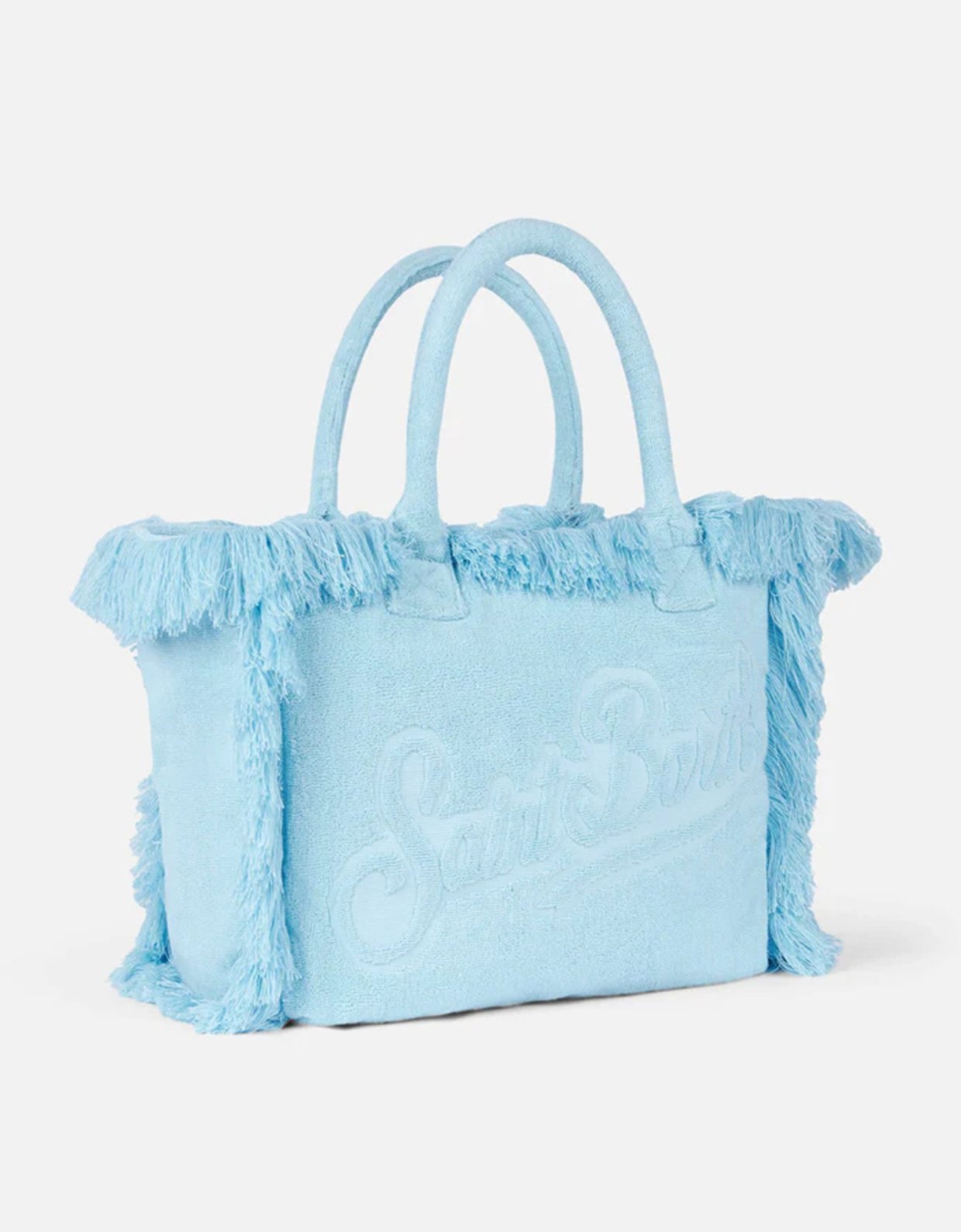 MC2 Saint Barth Vanity terry embossed bag light blue