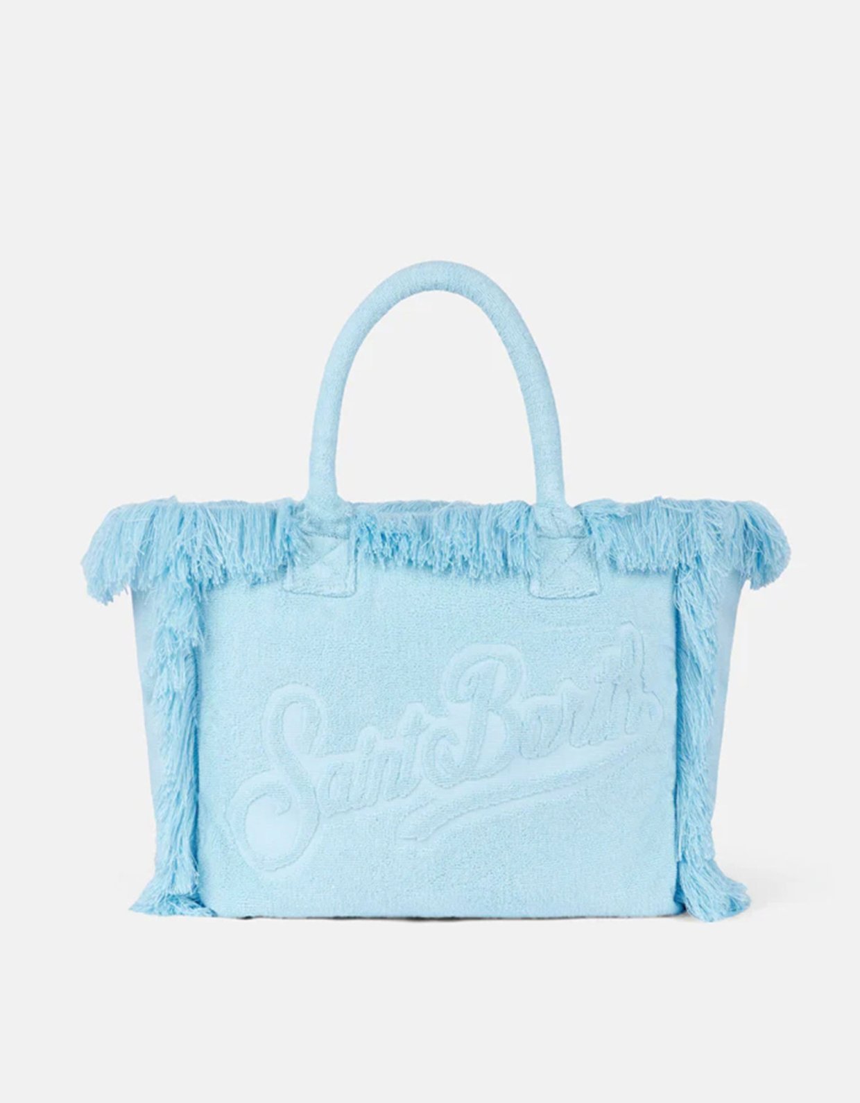 MC2 Saint Barth Vanity terry embossed bag light blue