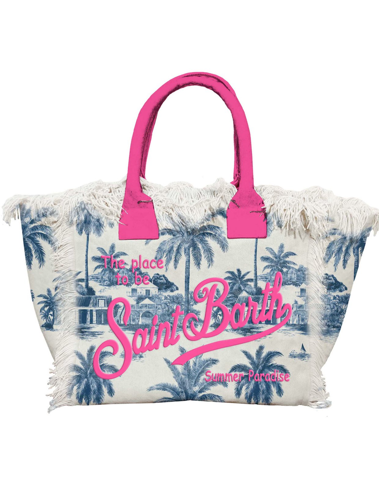 MC2 Saint Barth Regular vanity canvas bag with St Barth jouy print
