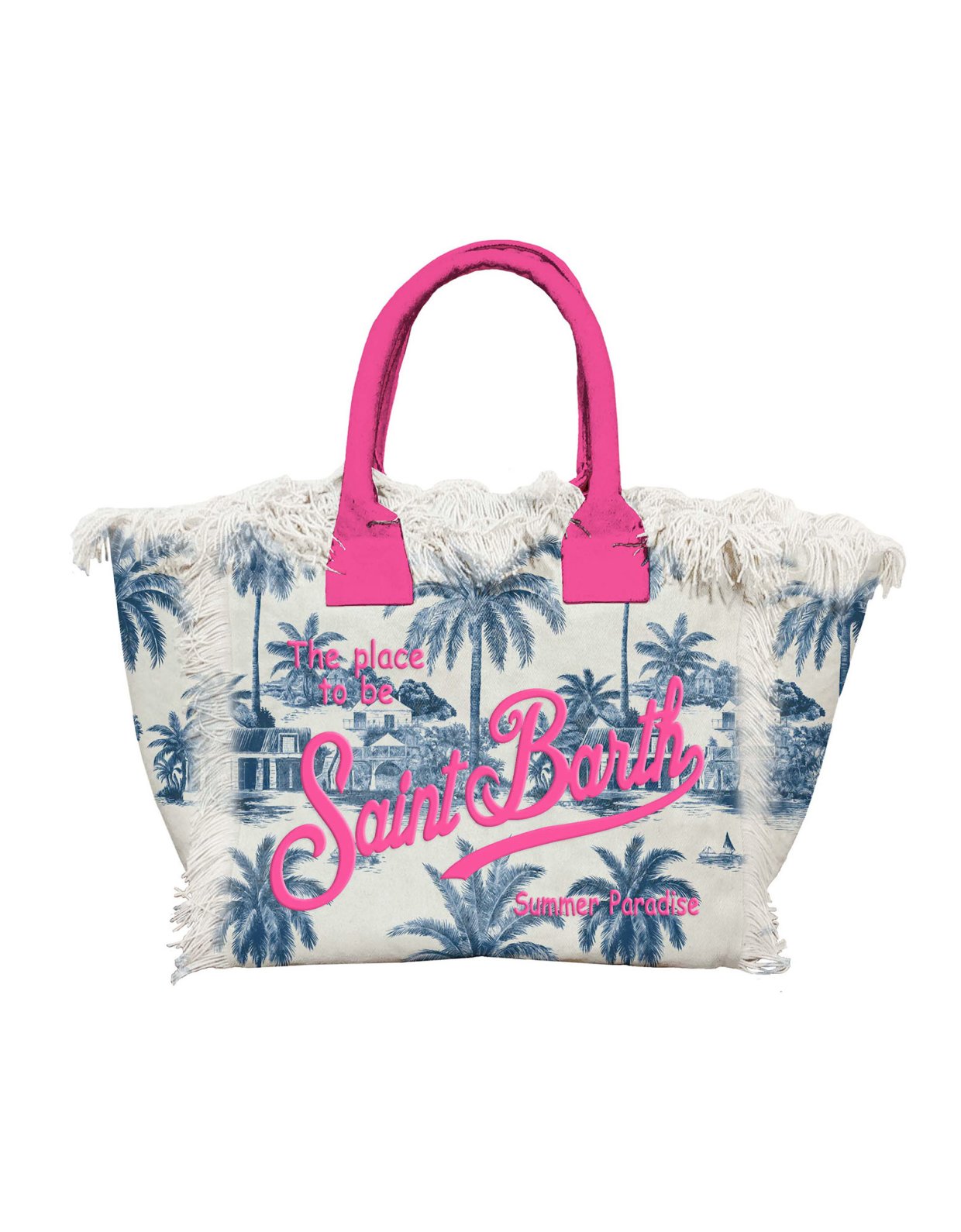 MC2 Saint Barth Regular vanity canvas bag with St Barth jouy print