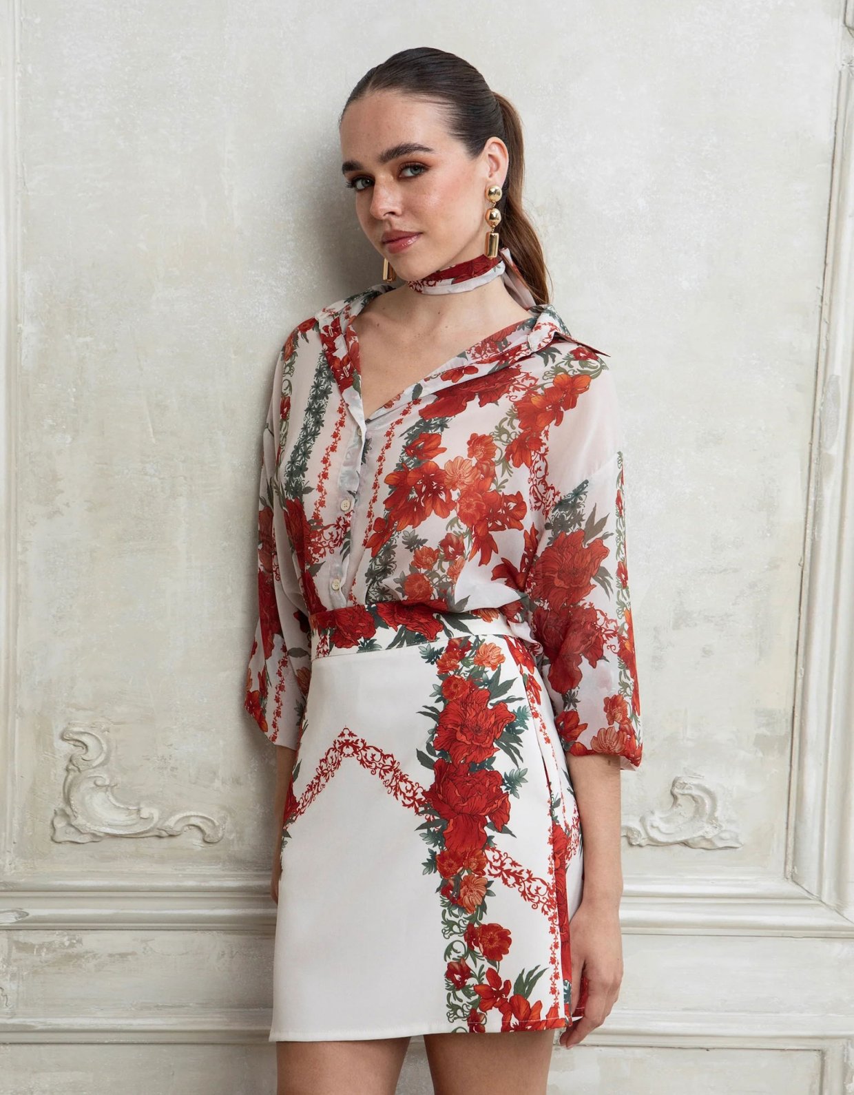 Eveleya Valentina mini skirt