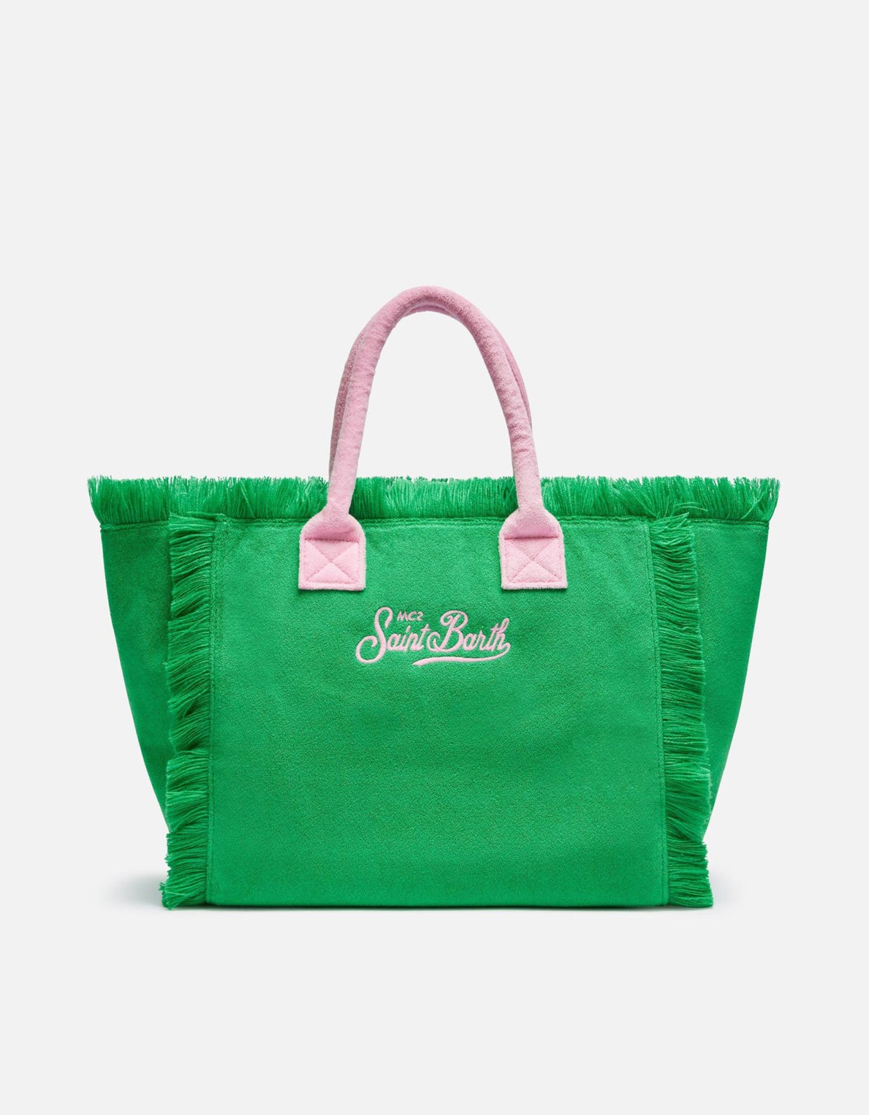 MC2 Saint Barth Vanity green terry sponge tote bag