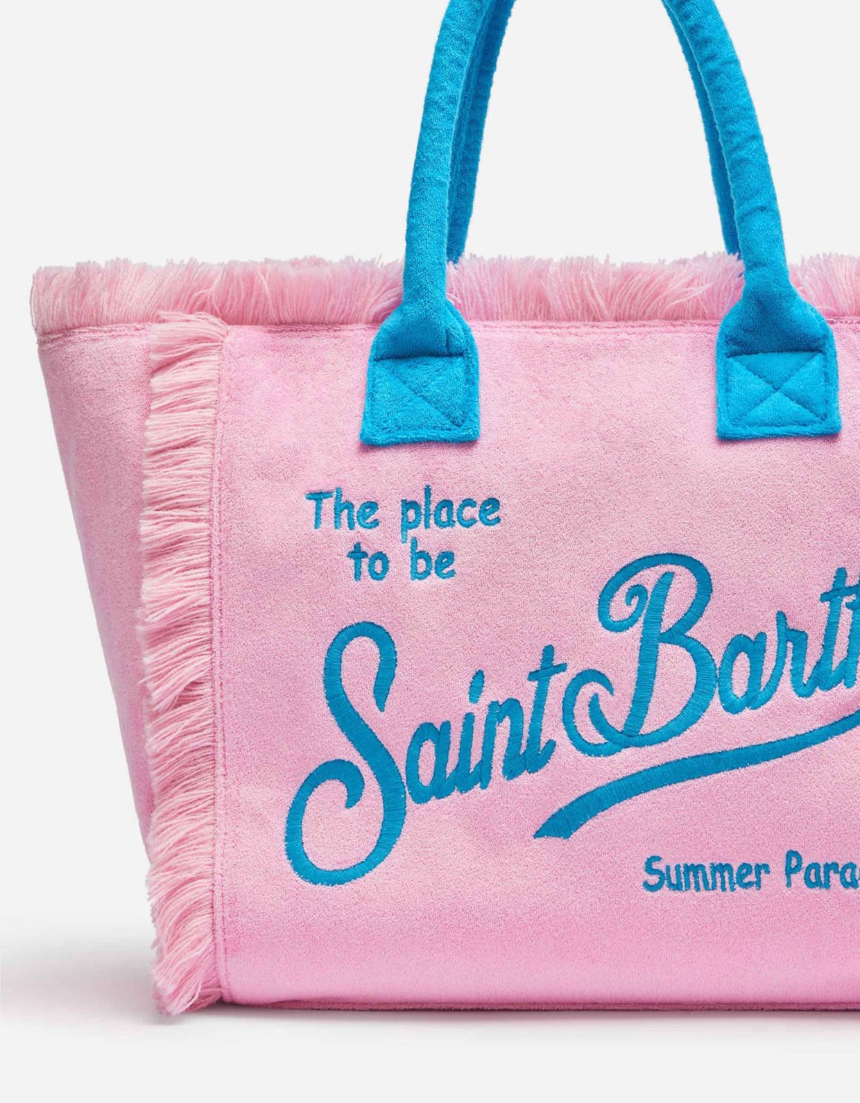 MC2 Saint Barth Vanity pink terry sponge tote bag